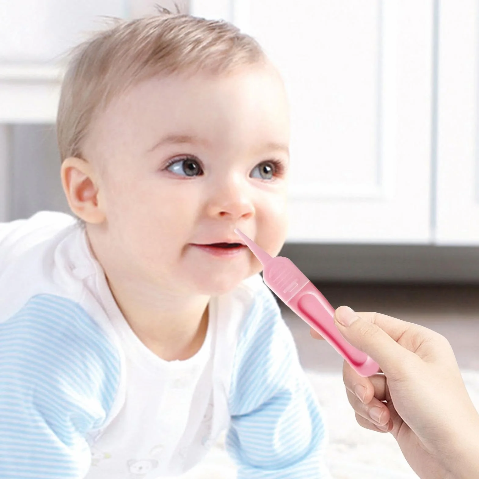Pince à épiler pour bébés – Rond, portable, nettoyage des conduits auditifs et voies nasales