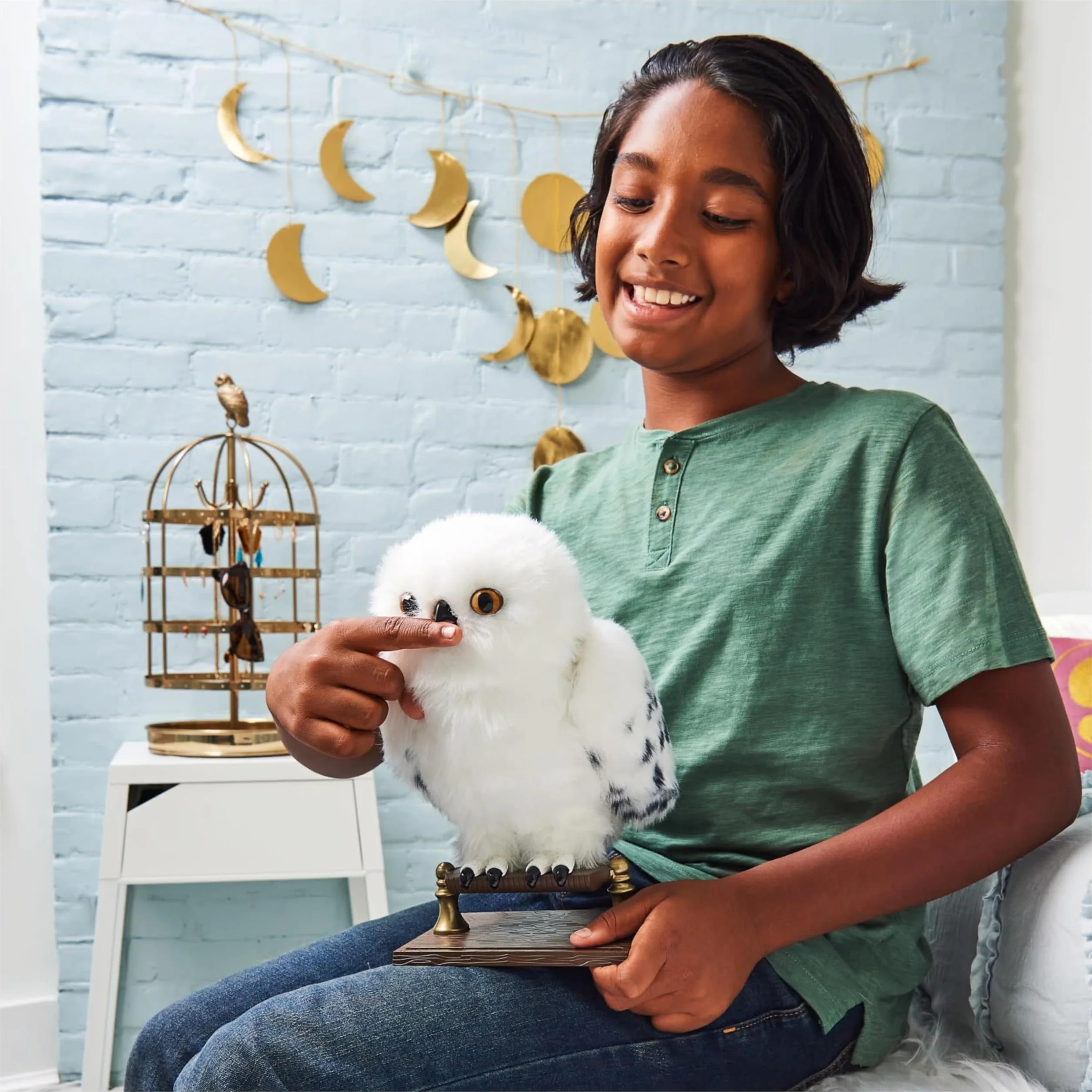 Peluche Interactive Chouette Hedwige 30 cm Harry Potter avec Accessoires Sons et Mouvements