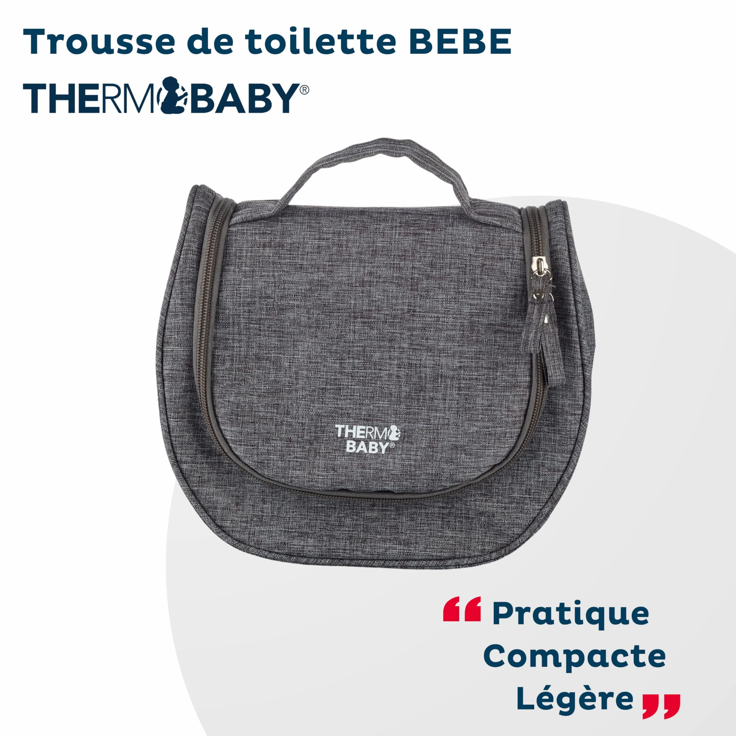 THERMOBABY Trousse De Toilette Pour Bebe - Elastiques De Maintien - Anse De Transport