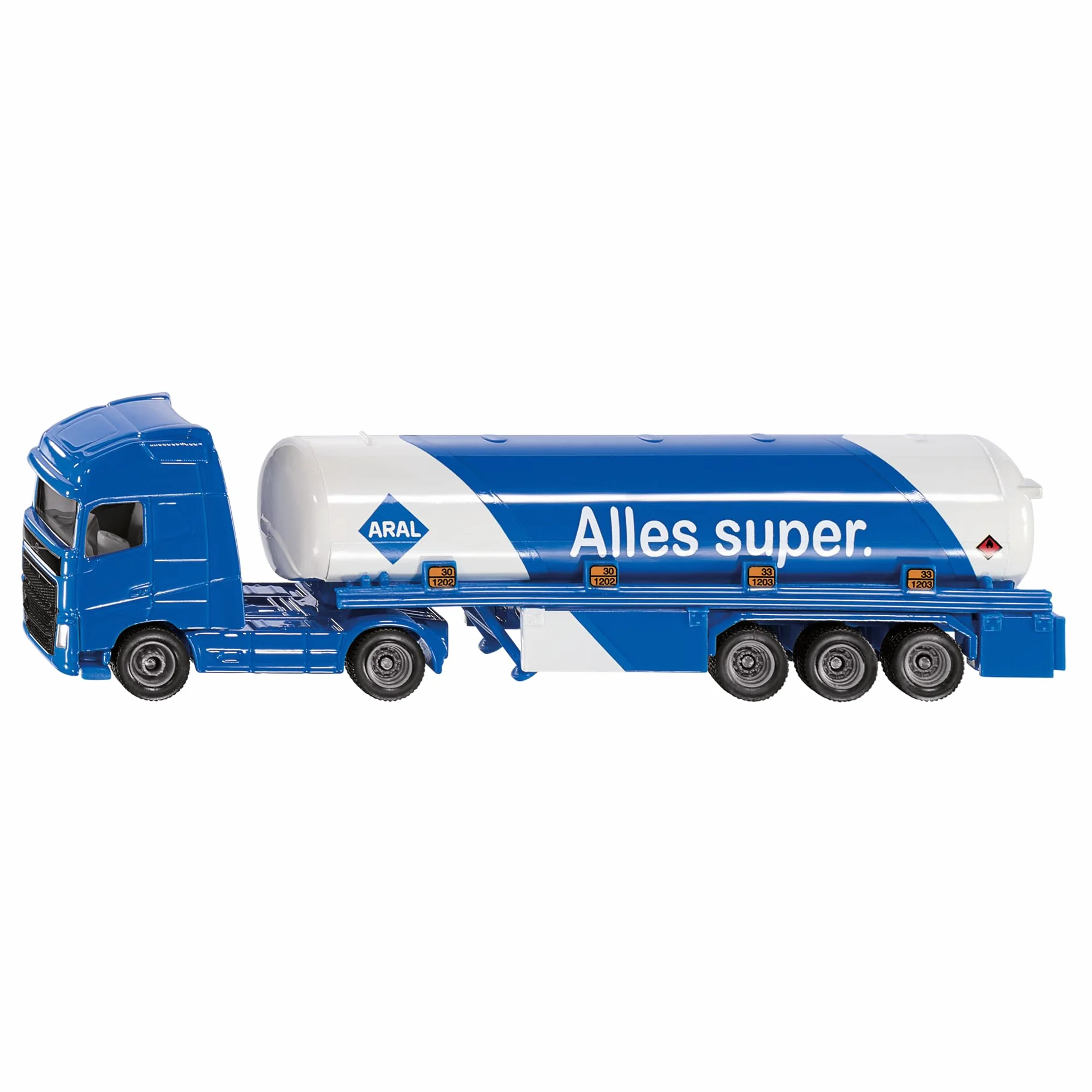 SIKU 1626 Camion-citerne Métal Plastique Bleu Blanc Logo ARAL Jouet Pneus Caoutchouc