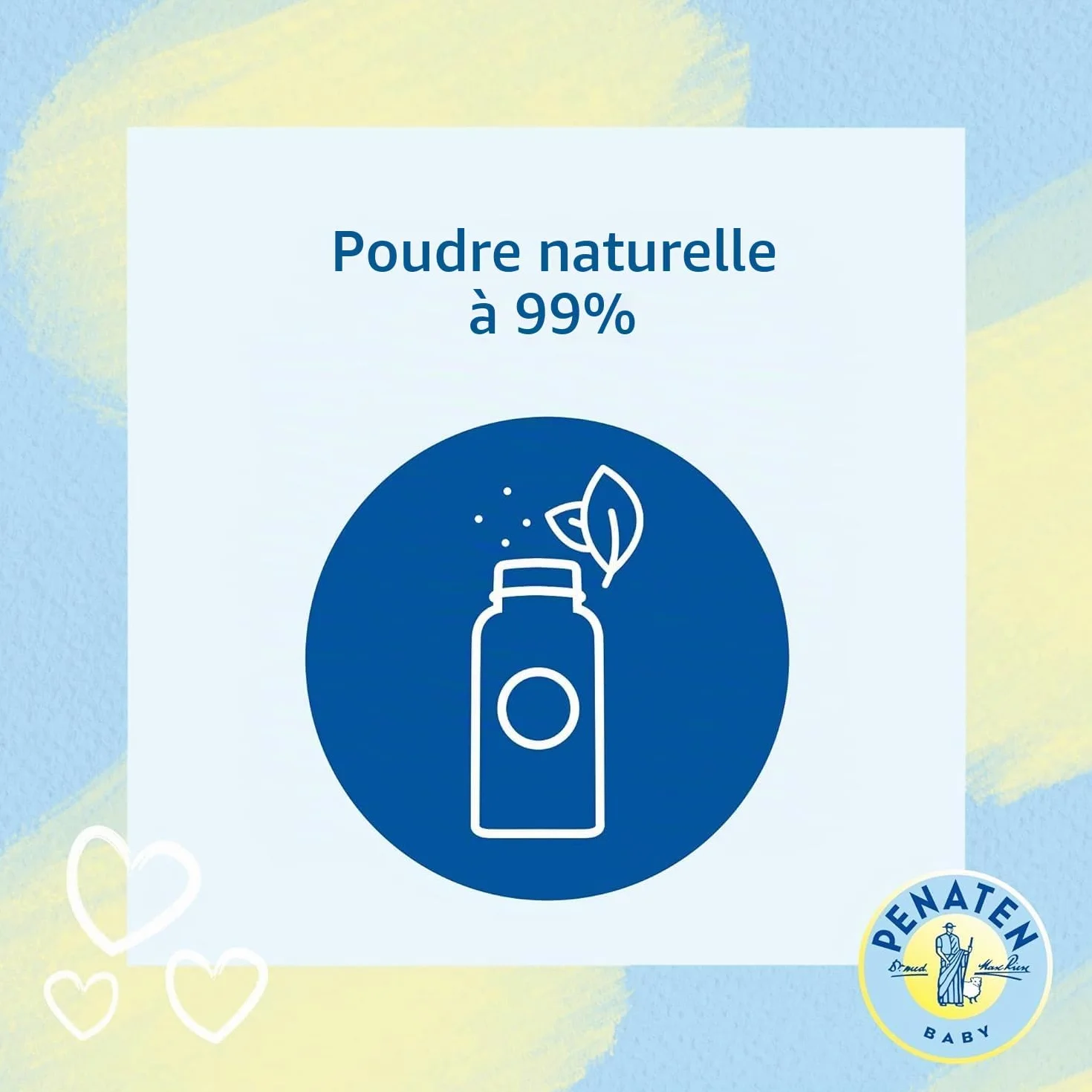 Penaten Poudre naturelle pour bébé aloe vera vitamine E 100 g
