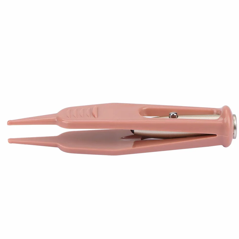 Pince à épiler bébé nez LED, pince à lumière plastique soins bébé