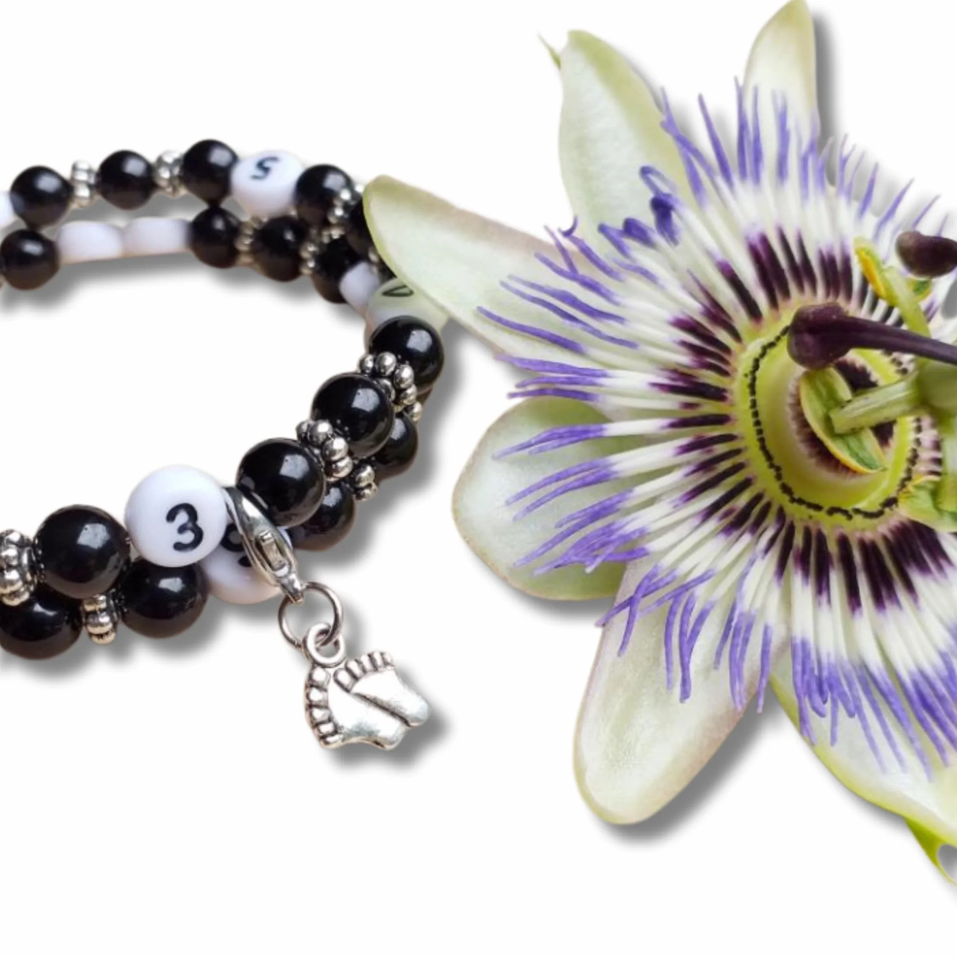 Bracelet d'allaitement agate Sokvy pour noter l'heure de la tétée