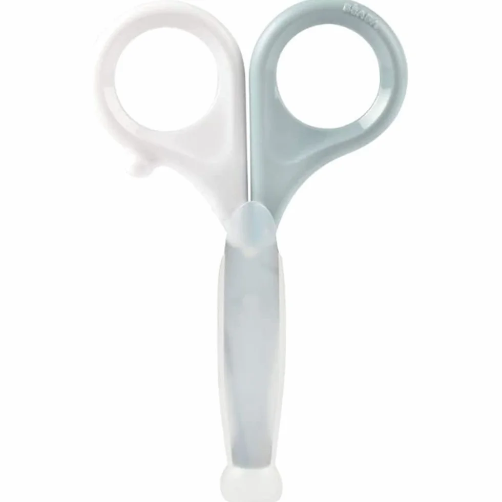 BÉABA Ciseaux ongles bébé enfant Soin des ongles embout arrondis Green Blue