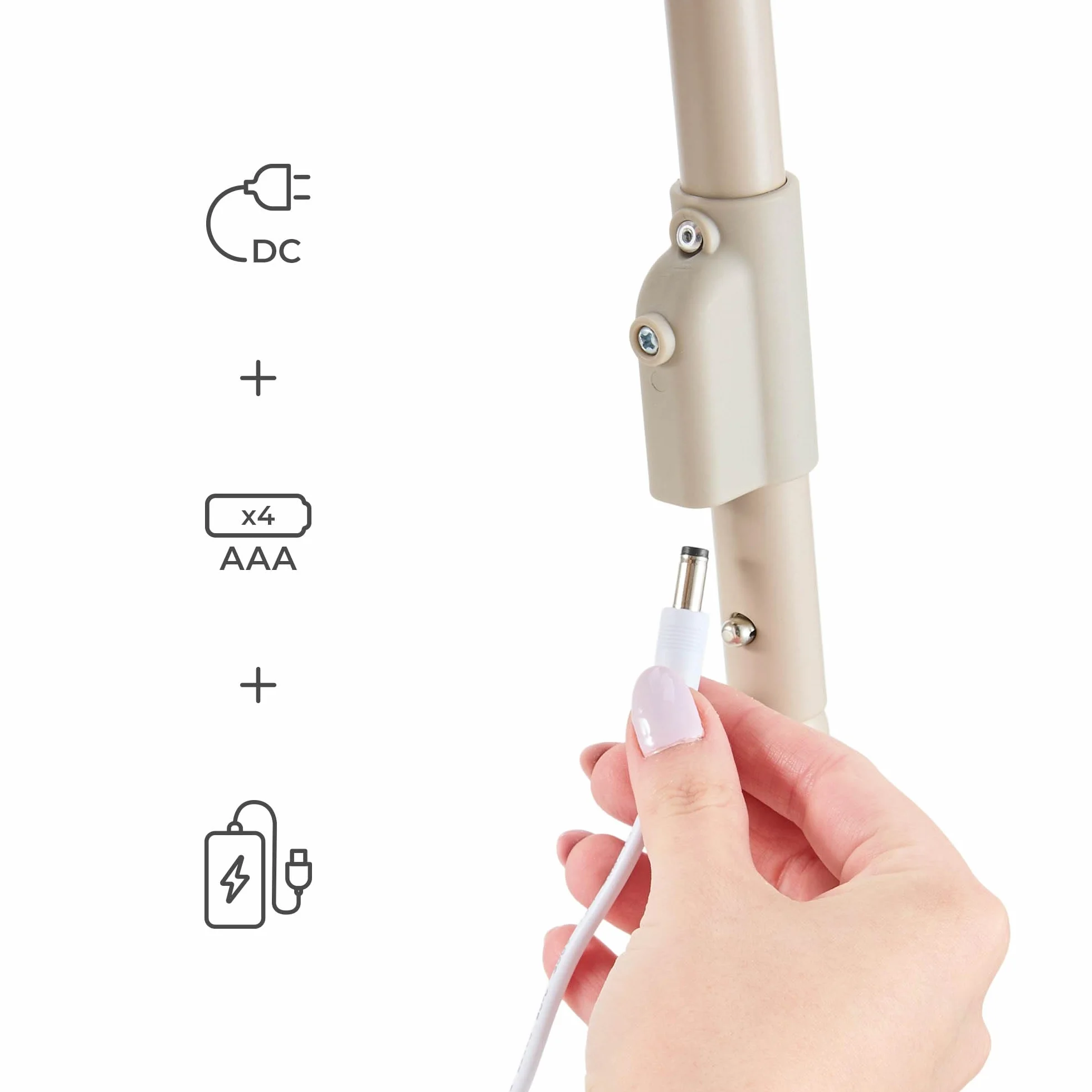 Kinderkraft SWINGEE Transat bébé balancelle dossier réglable 8 mélodies apaisantes berceau pliable Beige