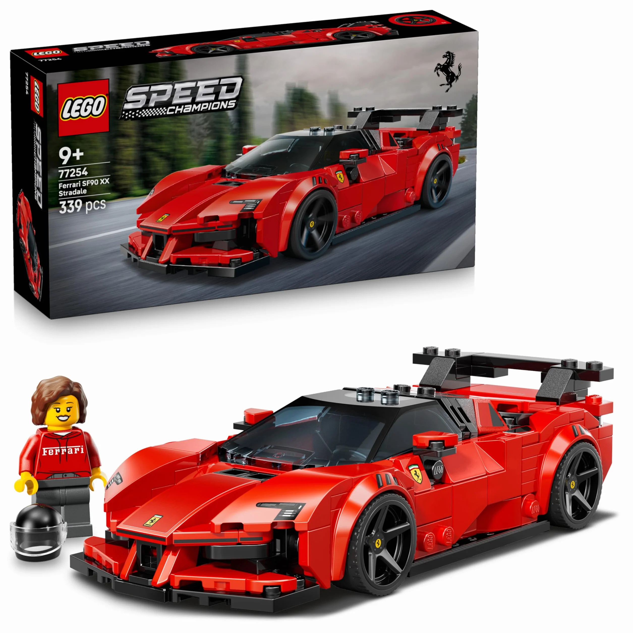LEGO Speed Champions Ferrari SF90 XX Stradale Voiture de Course 77254 Jouet pour Garçon 9 Ans