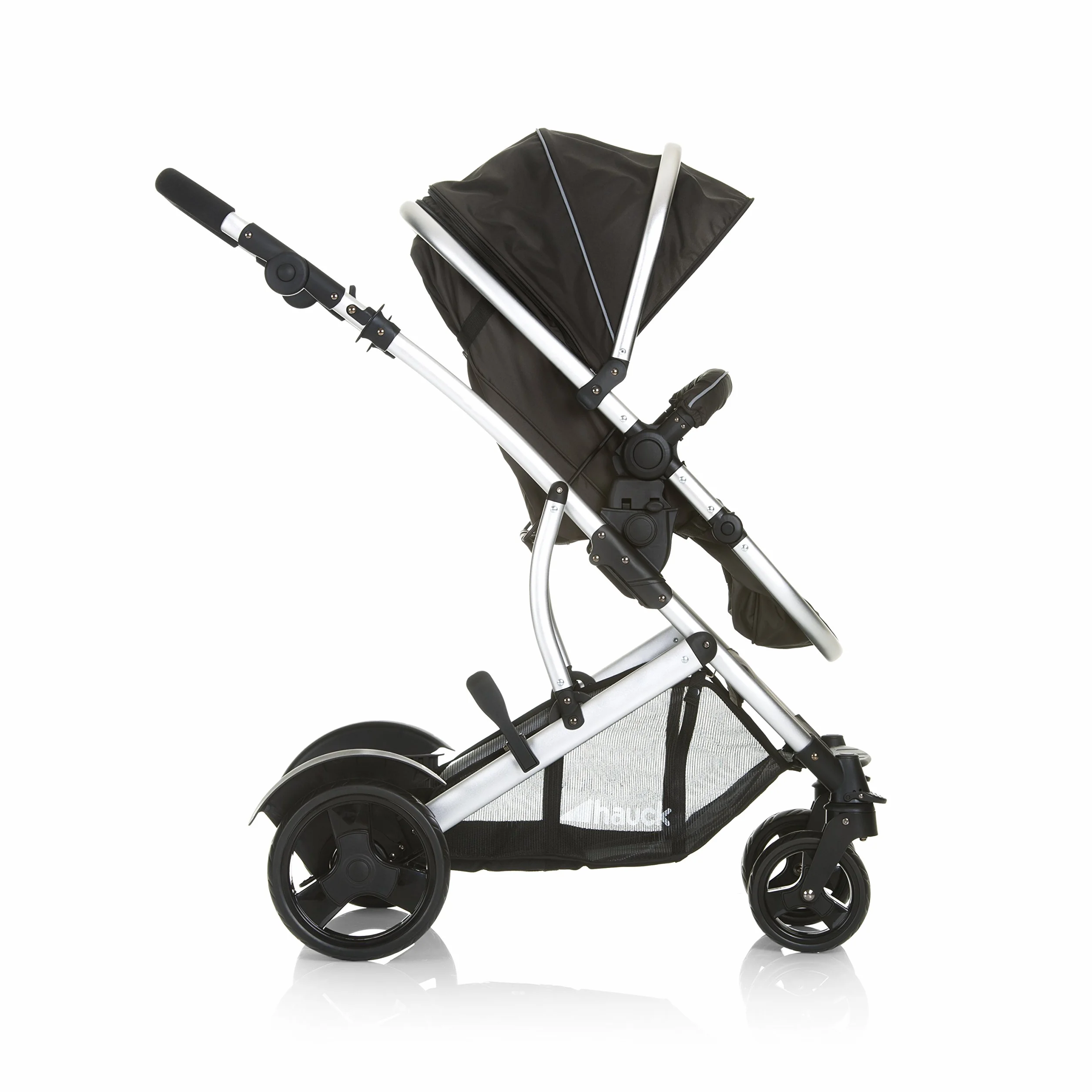 hauck Poussette Double Duett 2 Réversible Pliable Maxi 36 kg Inclus Habillage Pluie Forest Noir