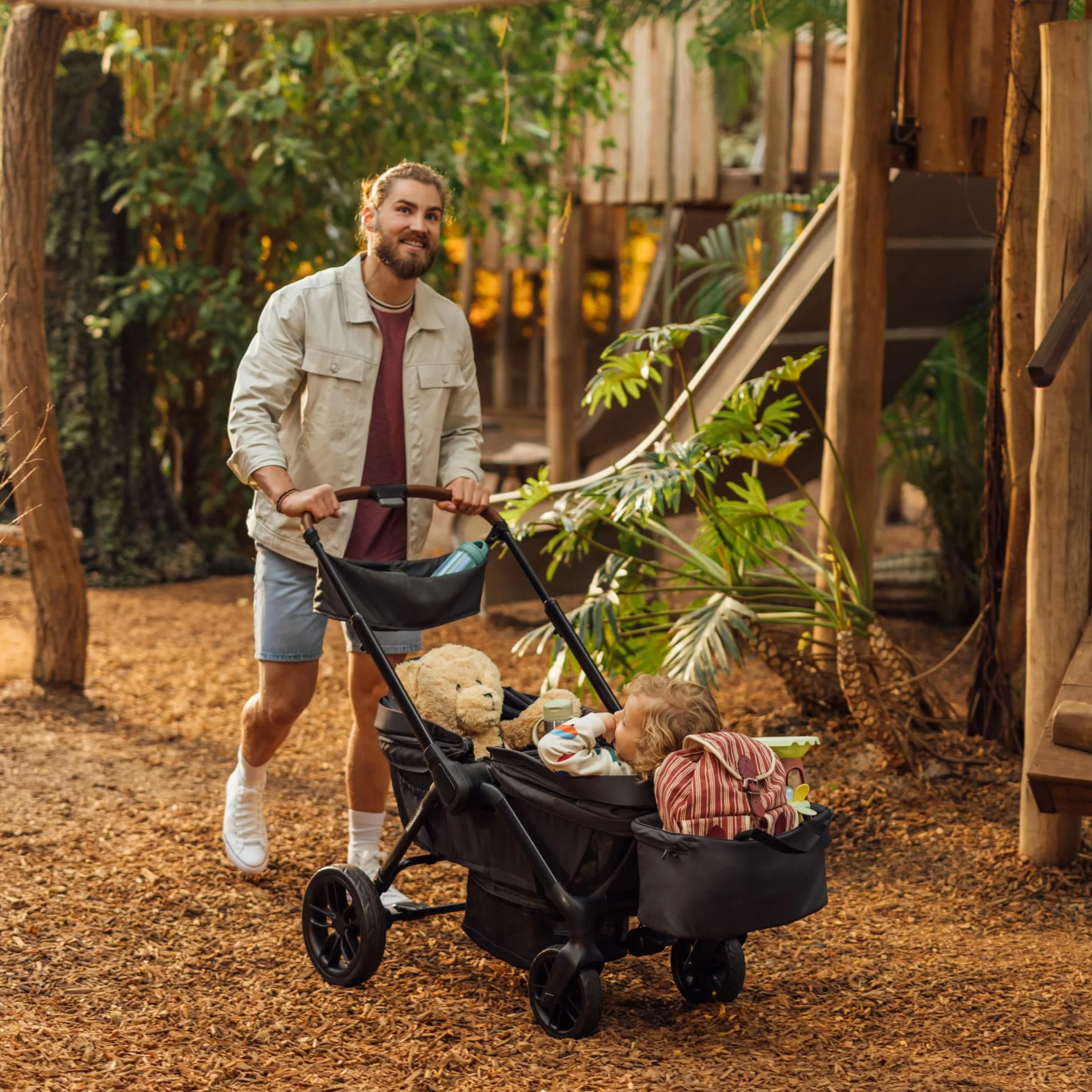 Bebeconfort Helios Poussette Double 0-4 ans 0-22 kg 2 Sièges Face-à-face Tout-terrain Pliage Compact
