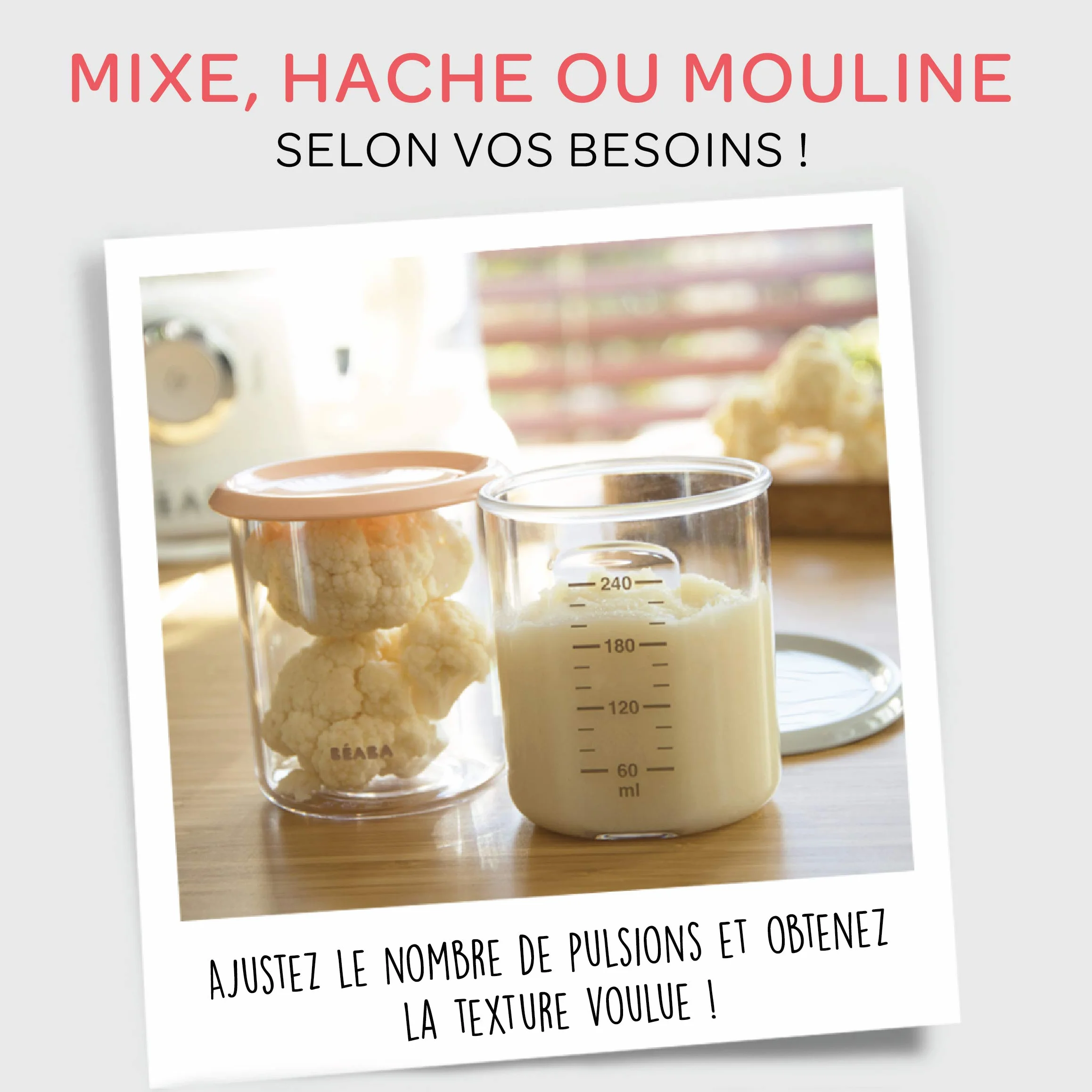 BÉABA Babycook Original Robot Bébé 4 en 1 Mixeur-Cuiseur Cuisson Vapeur 800ml
