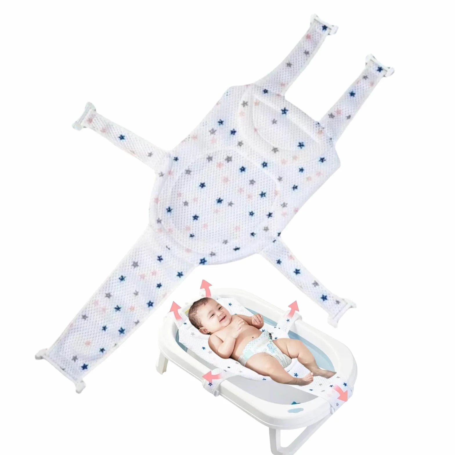 Siège de Bain pour Bébé Coussin Antidérapant Support Baignoire Bébé Universel Accessoire