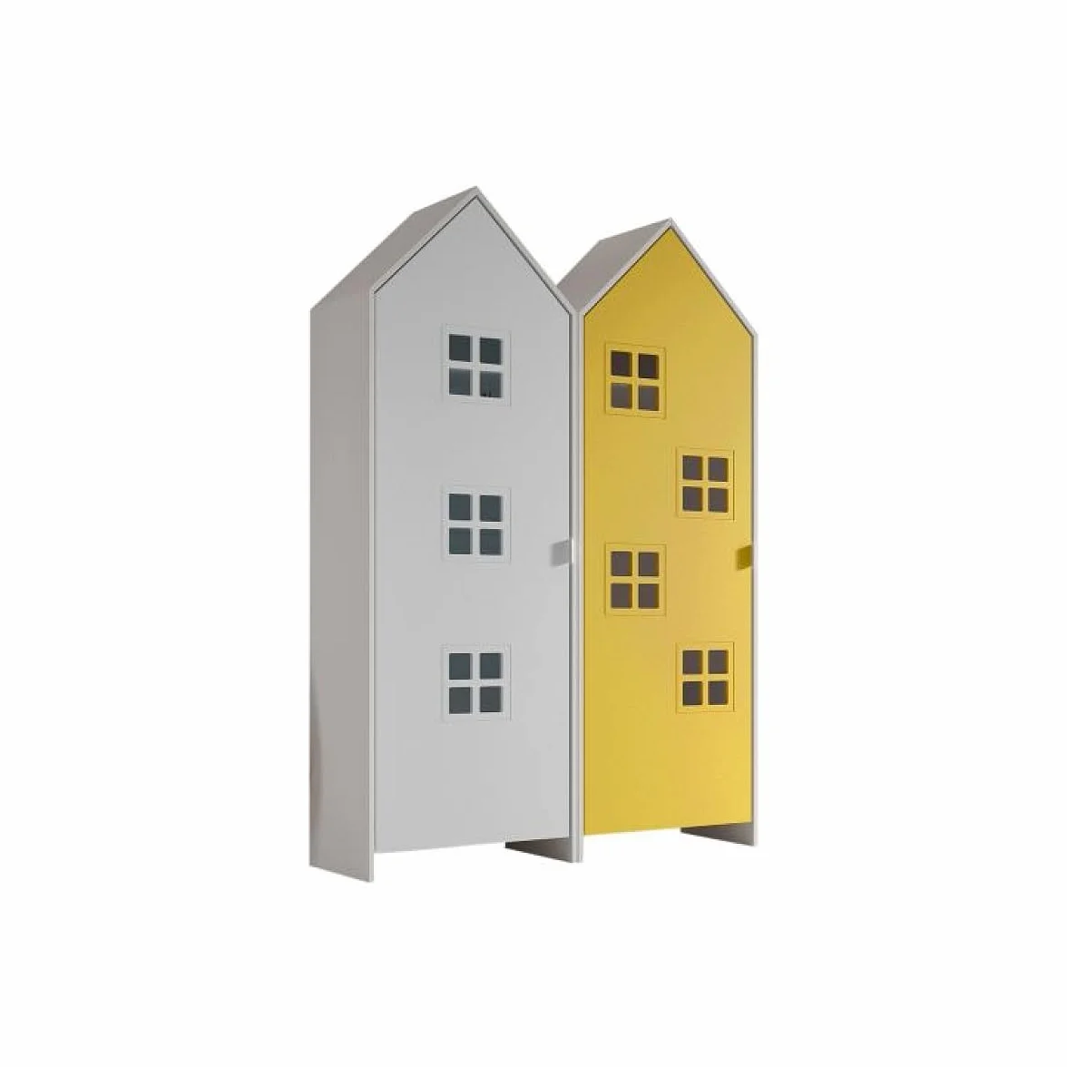Vipack Combinaison D'armoires 2 Parties Casami Bruges Blanc Jaune