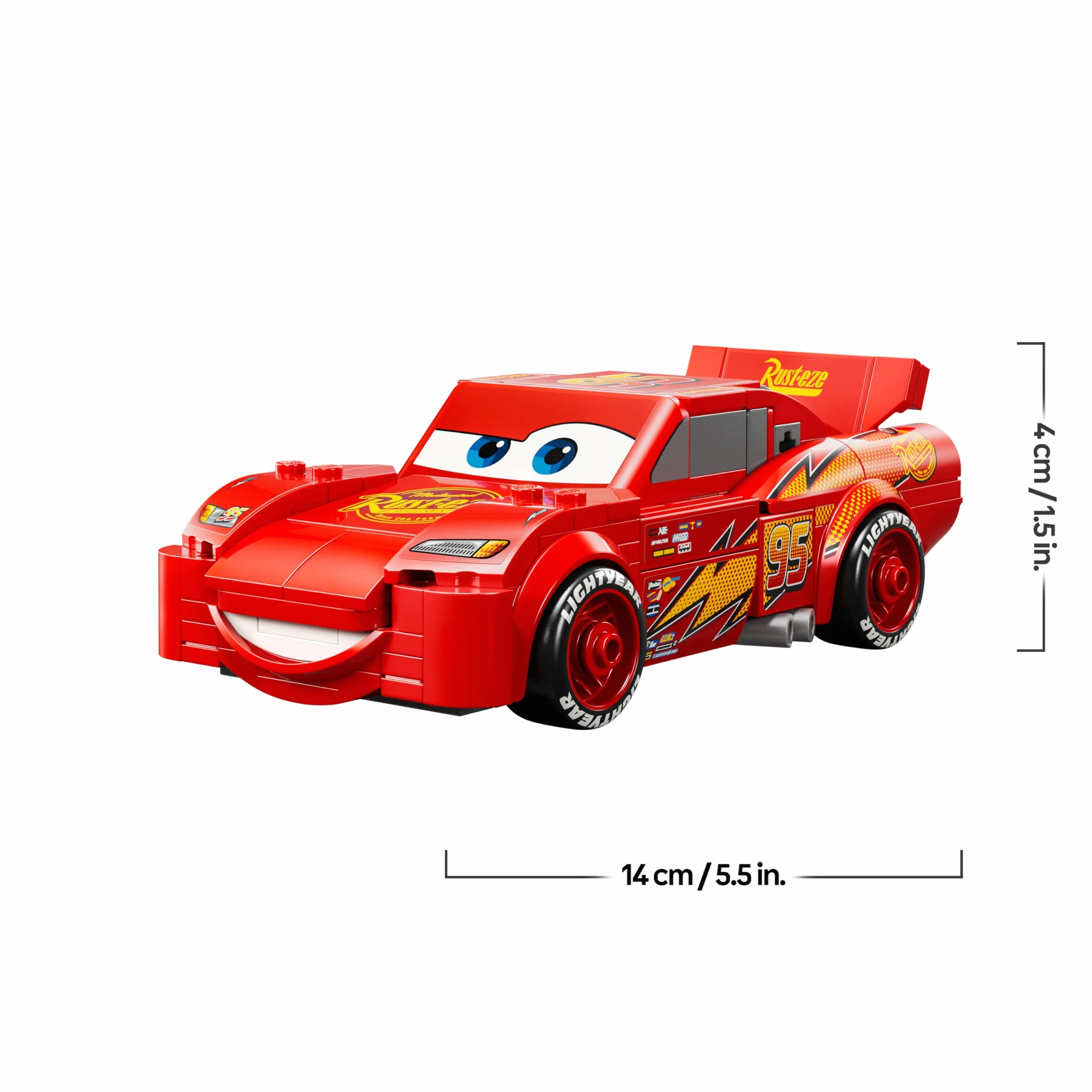 LEGO Speed Champions Flash McQueen Voiture de Course Maquette Collector 77255 Cadeau Disney 9 Ans Fans Cars Pixar