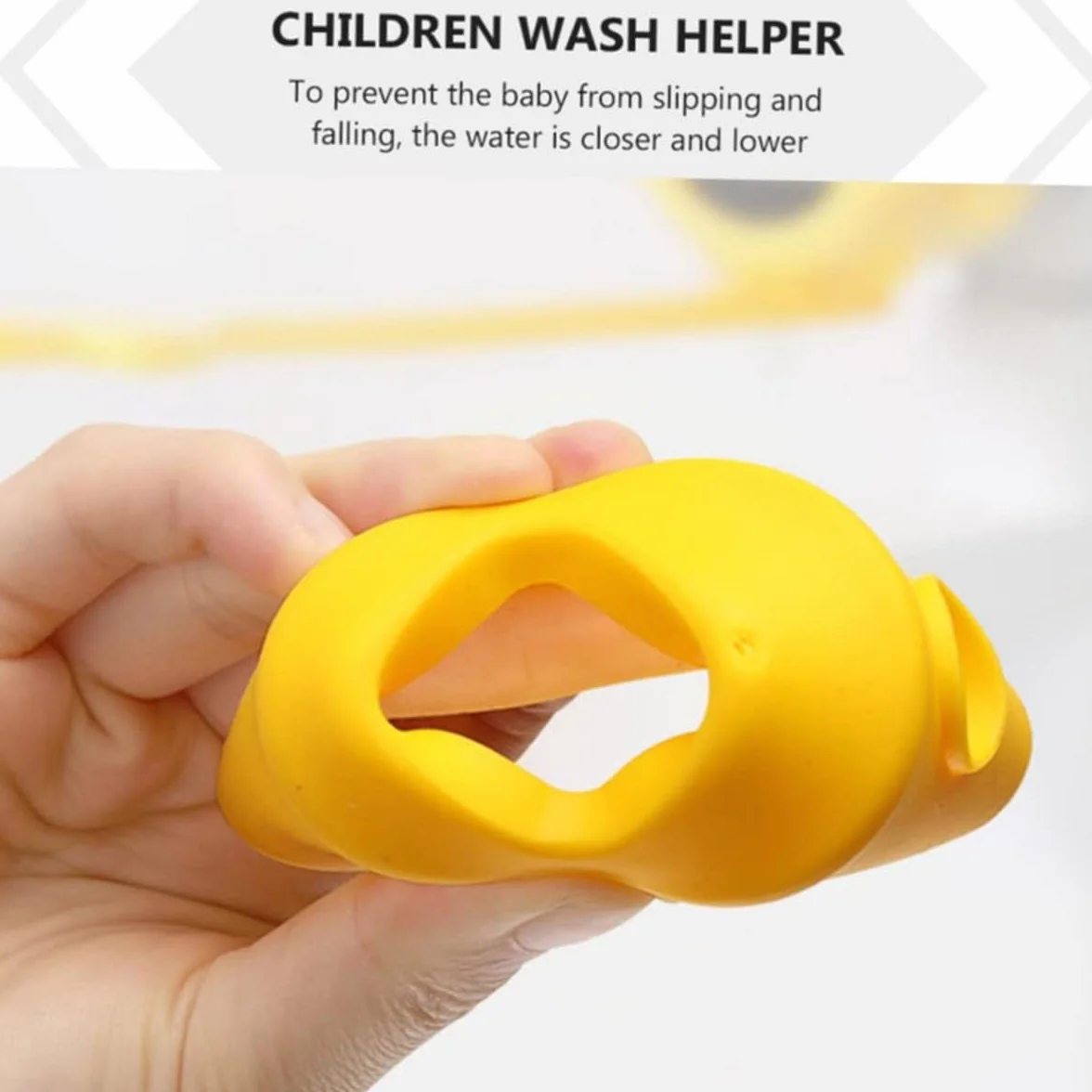 Lot de 2 Prolongateurs de Robinet en Forme de Petit Canard Jaune, Rallonge de Lavabo pour Salle de Bain