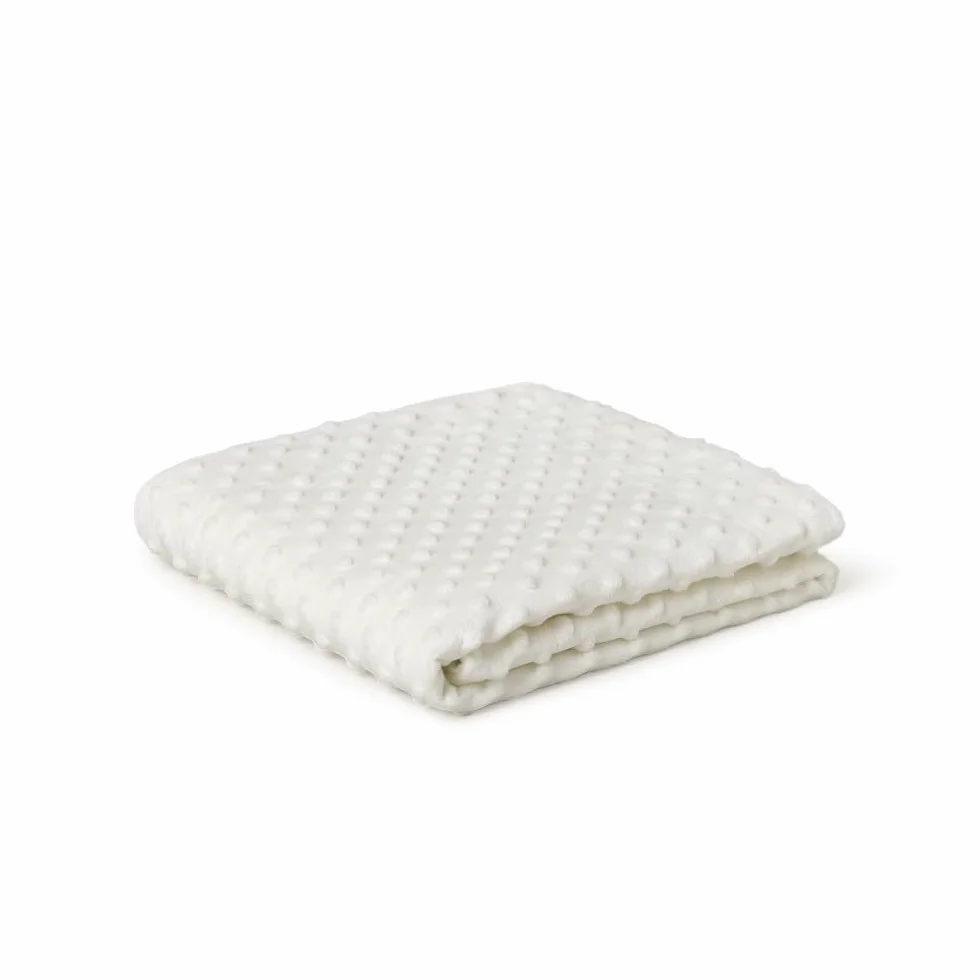 Interbaby Couverture Bébé Naissance Bulles 80x110cm + Peluche Ourson 28x17cm Coffret Cadeau Beige