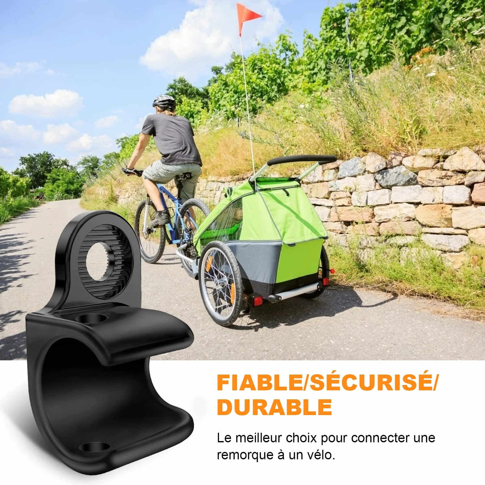 Embrayage de remorque Thule Attelage d'essieu vélo Noir