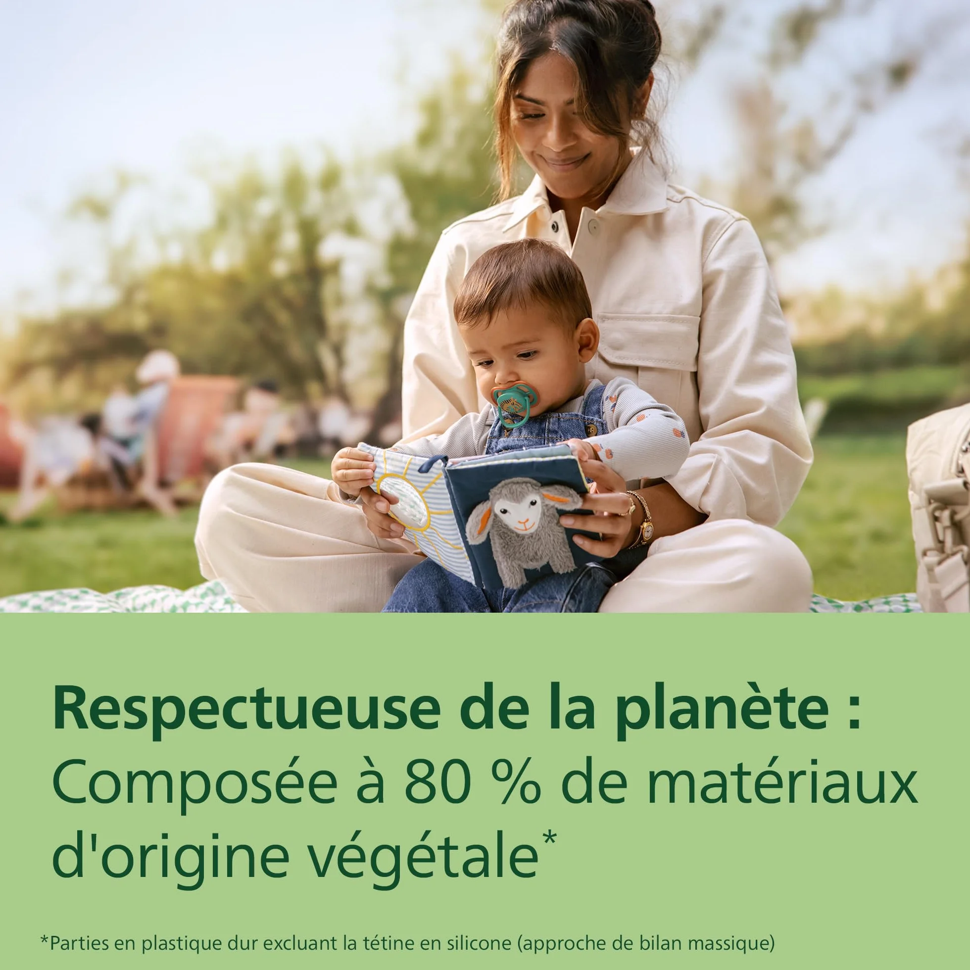 Philips Avent Sucettes ultra air Tétine orthodontiques 6-18 mois phosphorescente silicone souple sans BPA lot de 4