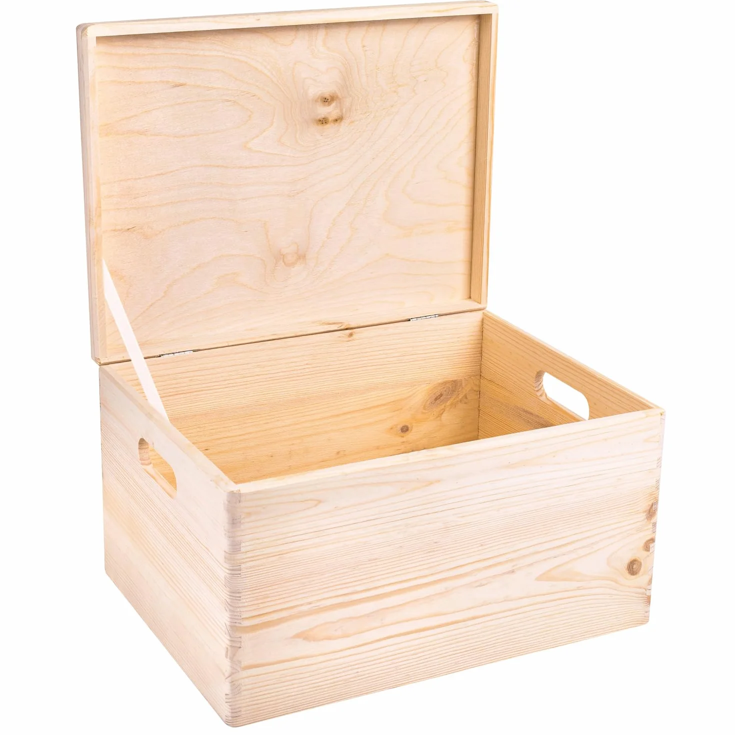 Kreative Deco Boîte à Souvenirs Bébé Personnalisé Animaux de la Forêt 40x30x24 cm Cadeau Naissance Bois