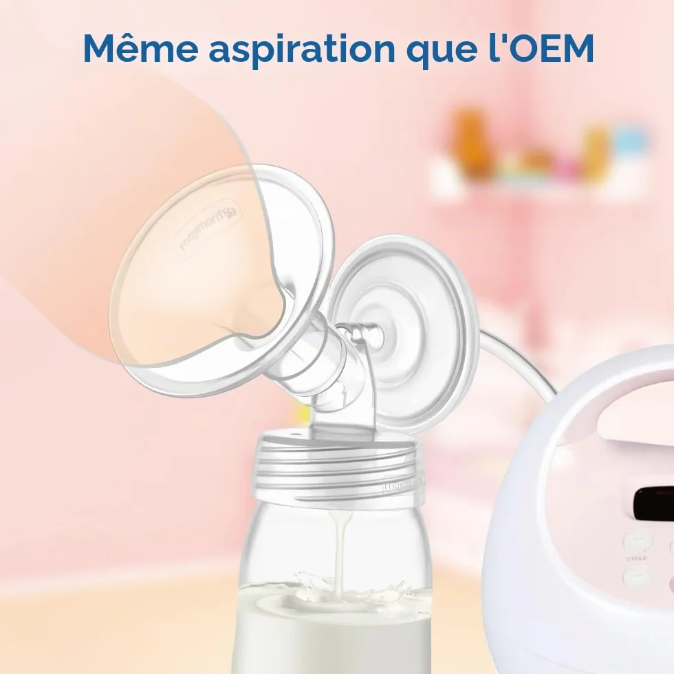 Maymom connecteurs à col large 2 pièces compatibles Spectra S1 S2 Medela PersonalFit Pumpin Pal Lansinoh MyFit Crater