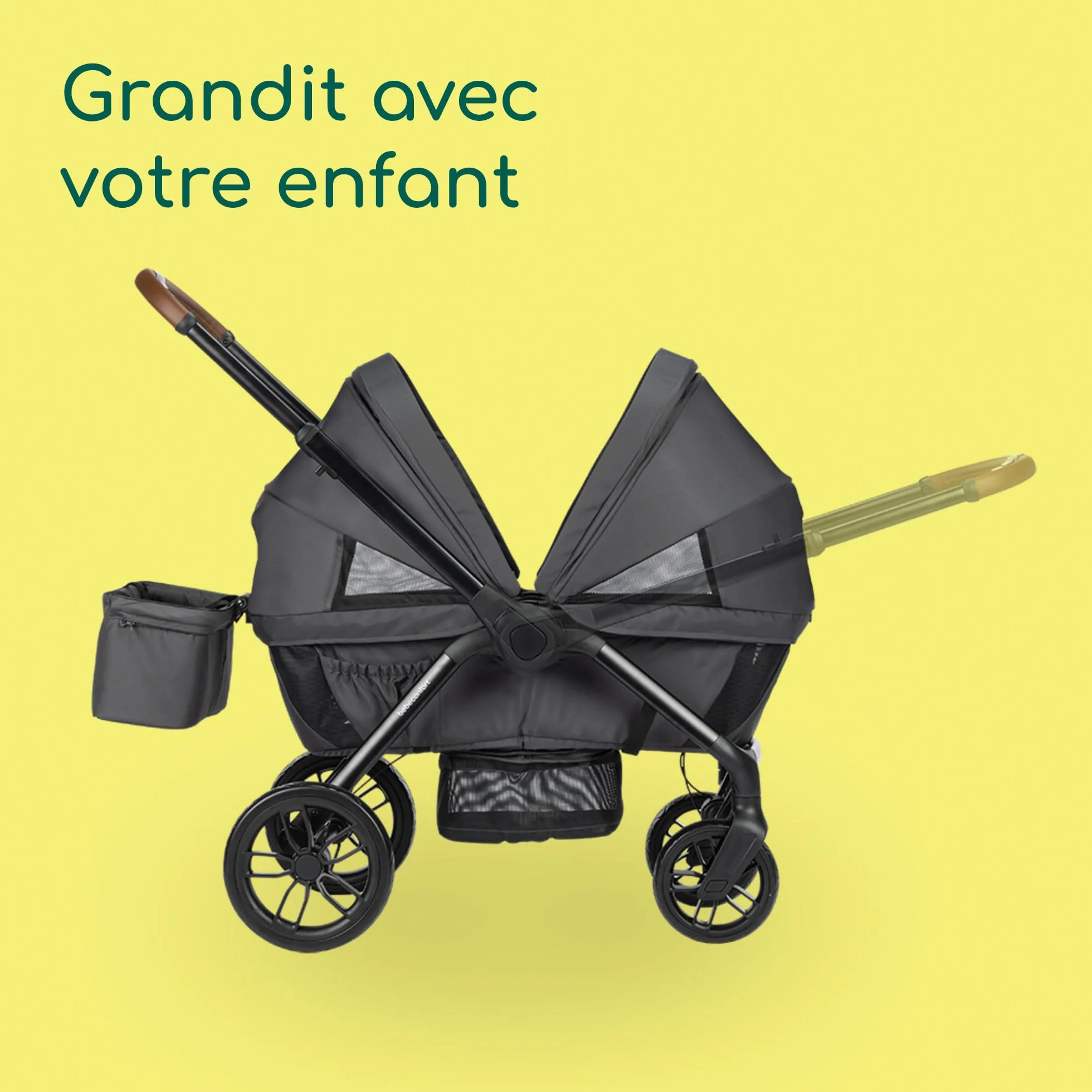 Bebeconfort Helios Poussette Double 0-4 ans 0-22 kg 2 Sièges Face-à-face Tout-terrain Pliage Compact