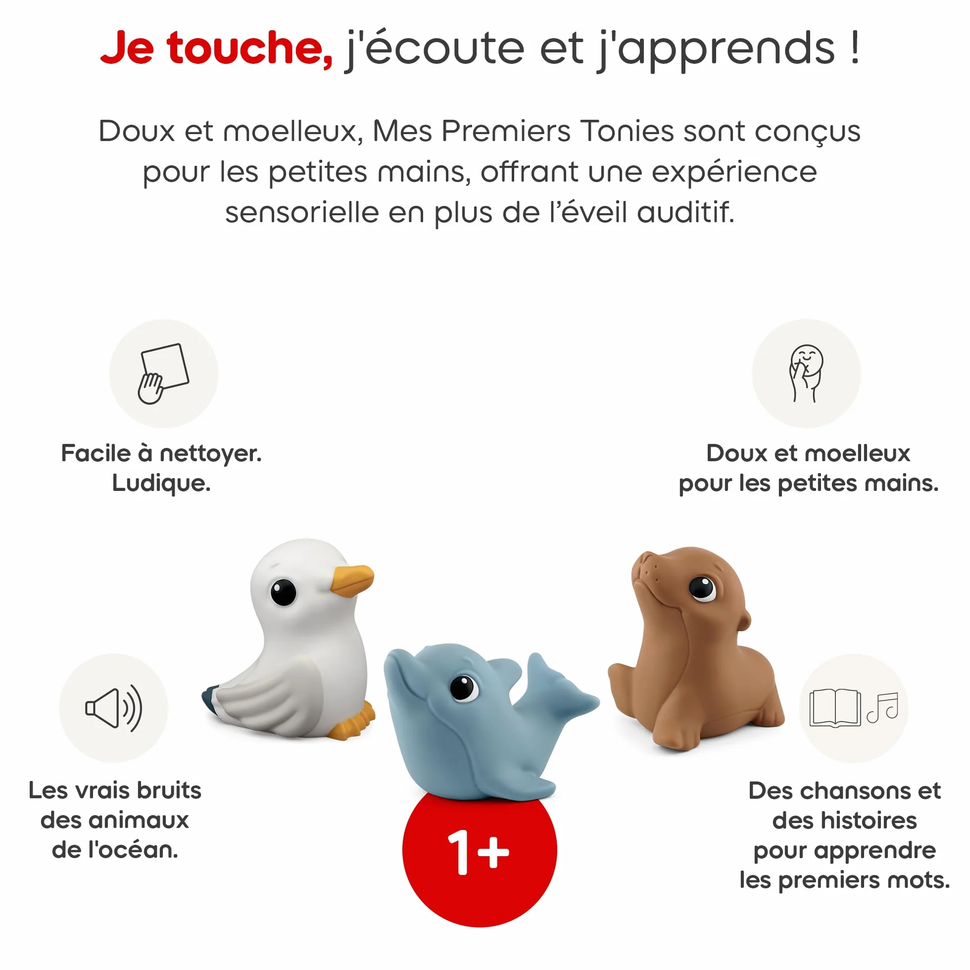 tonies Figurines Mes Premiers sous l'océan Personnages Audio pour conteuse Toniebox 2, 1 an et Plus