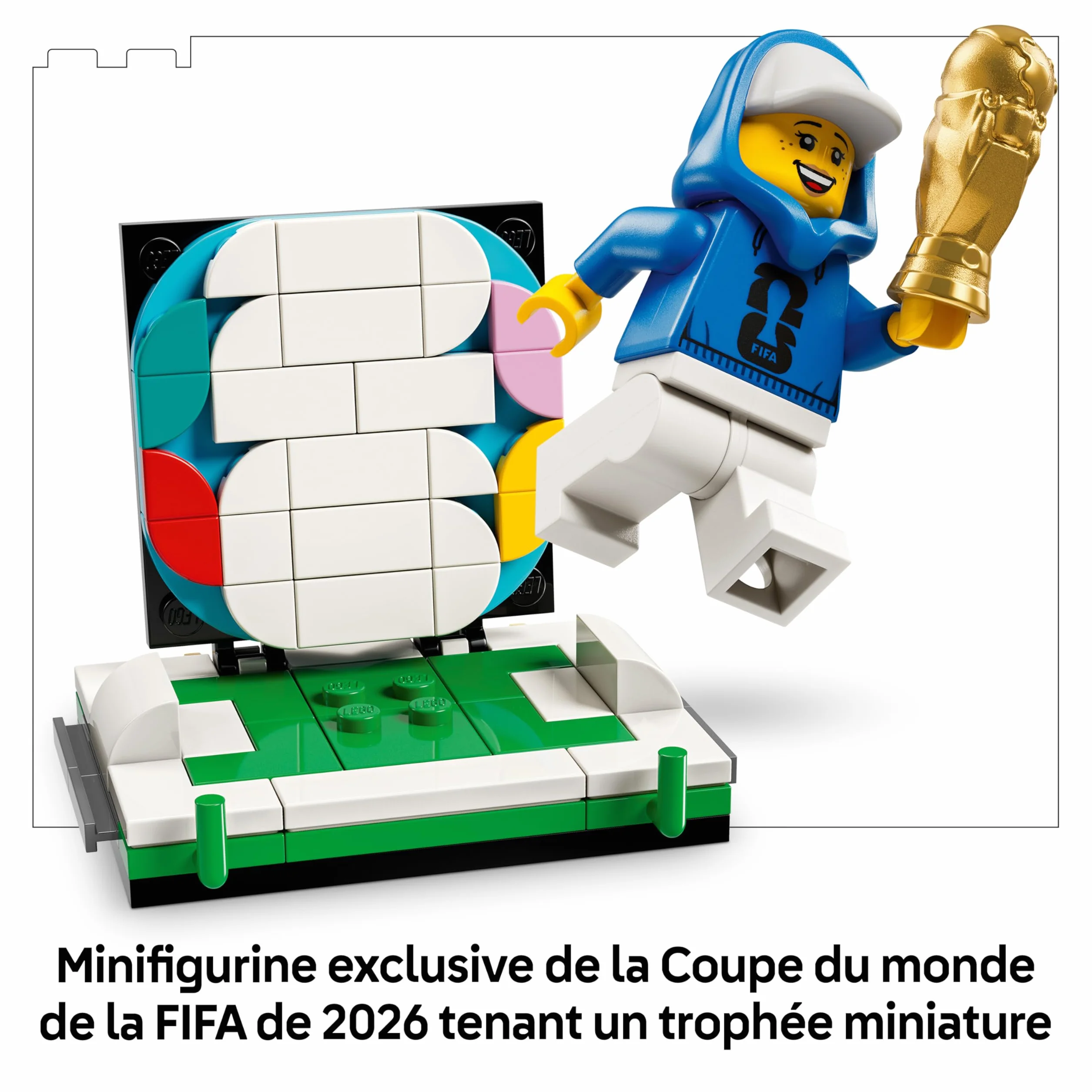 LEGO Editions Trophée Officiel de la Coupe du Monde de la FIFA 43020 Jouet 3D Maquette DIY Minifigurine Collector