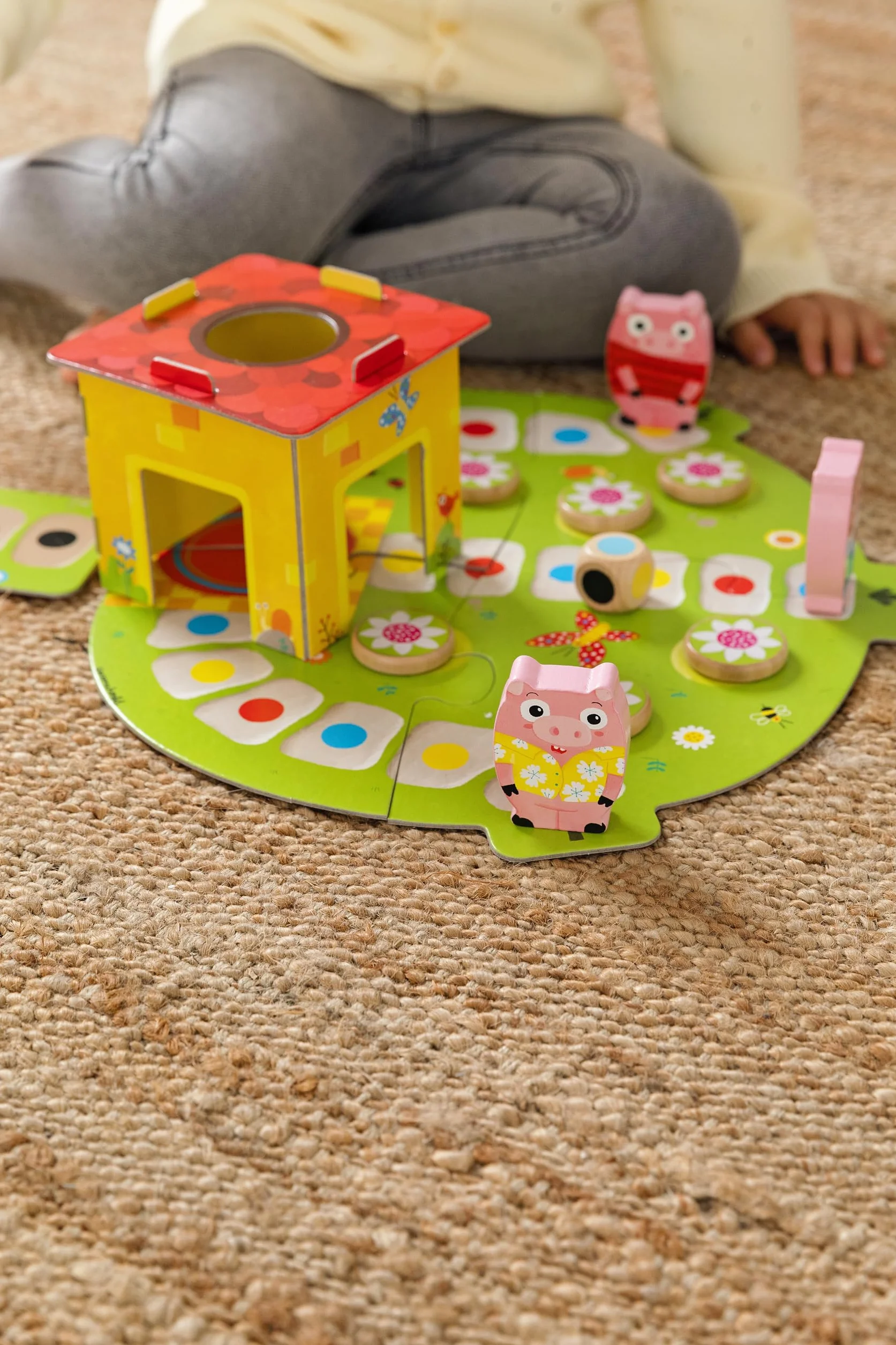Goula 3 Petits Cochons Jeu Coopératif Éducatif pour Enfants dès 2 Ans