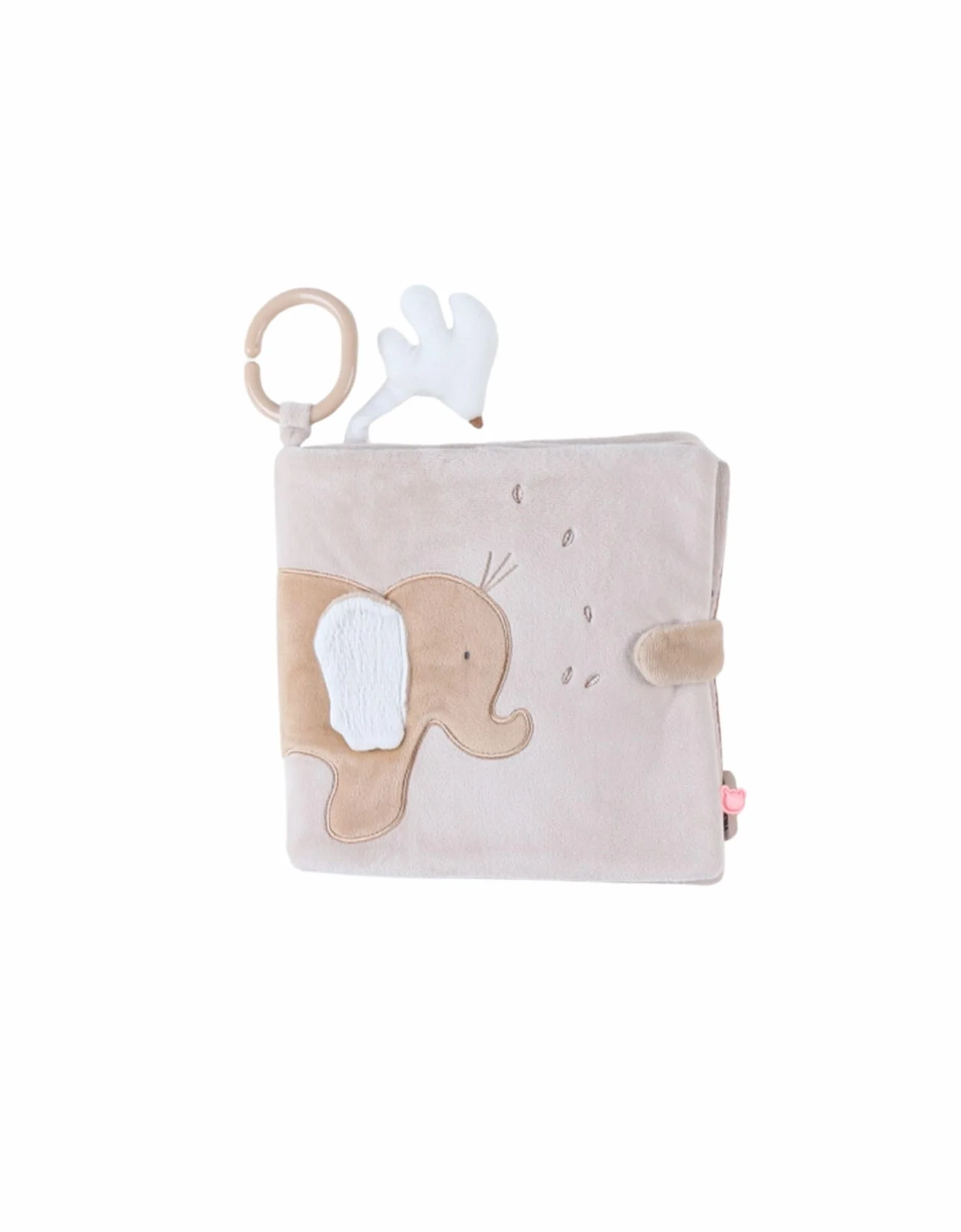 Noukie's Livre d'activités en peluche Bali Moka & Snow Jouet d'éveil pour bébé