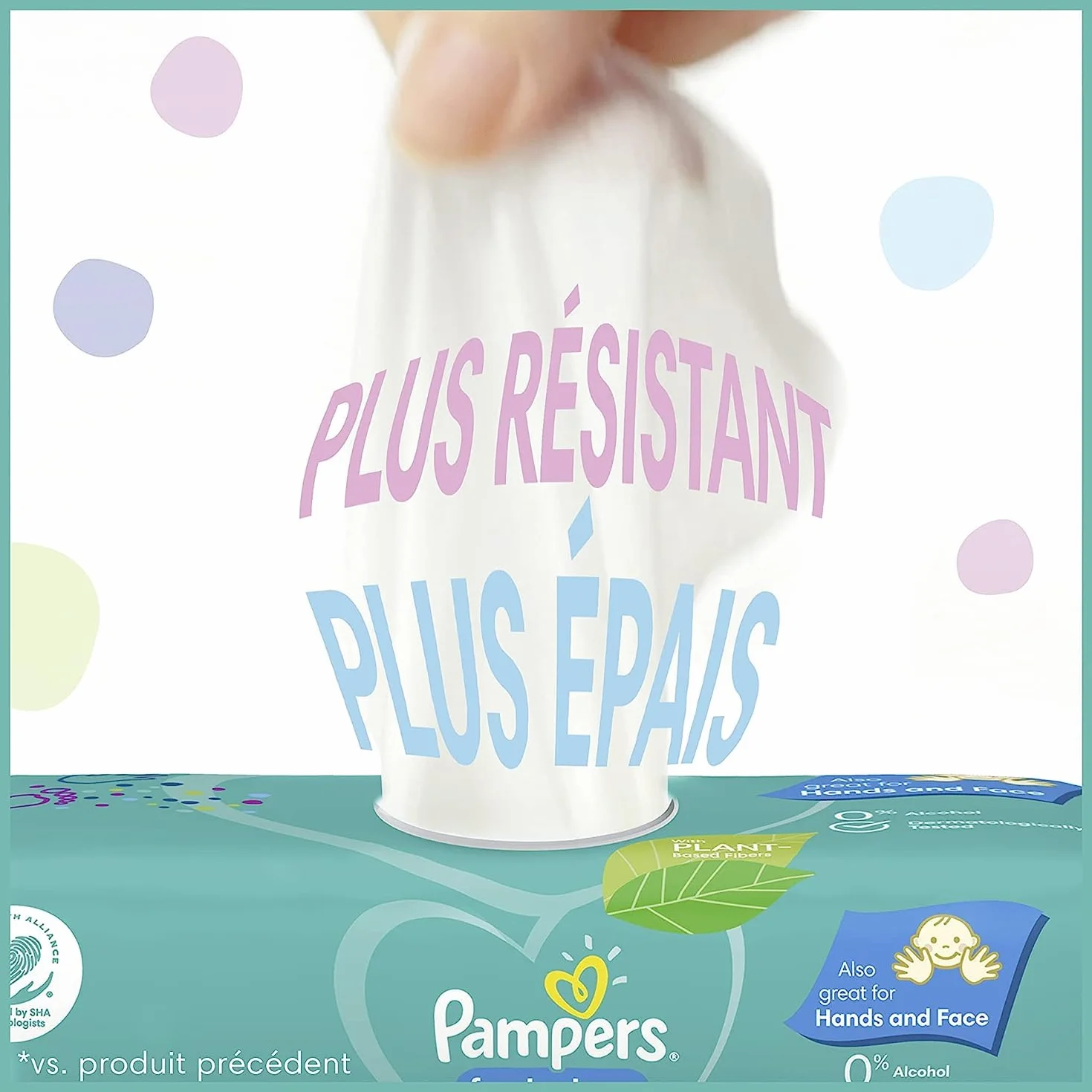 Pampers Lingettes Bébé Fresh Clean 624 Lingettes Lot de 12 x 52 Sans Alcool Testées Dermatologiquement