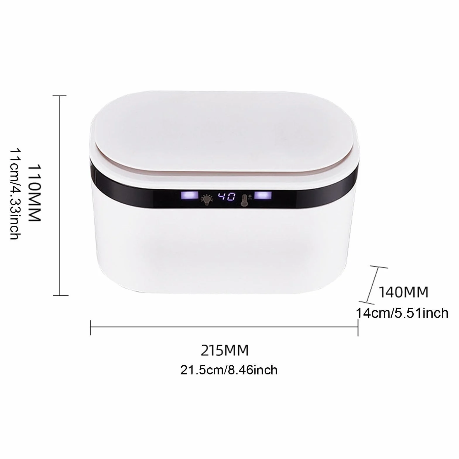Oshhni Chauffe-Lingettes et Distributeur de Lingettes Humides, Thermostat de Chauffage