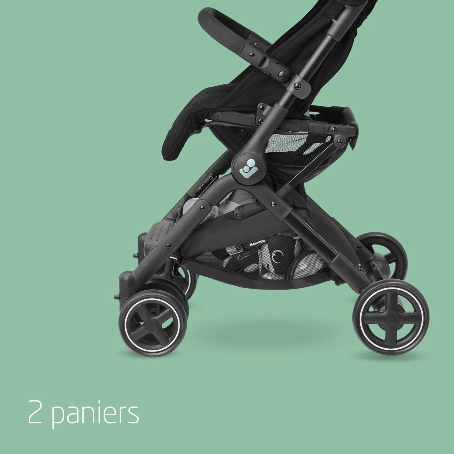 Maxi-Cosi Lara² Poussette Canne 0-4 ans 0-22 kg Légère Compacte Essential Black