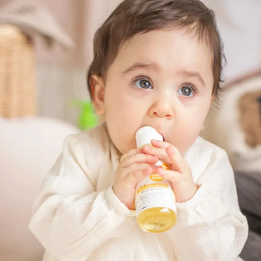 EVOLUDERM Huile d'Amande Douce Bébé 100 ml Lot de 3 99,6% d'Origine Naturelle Végan Fabrication Française