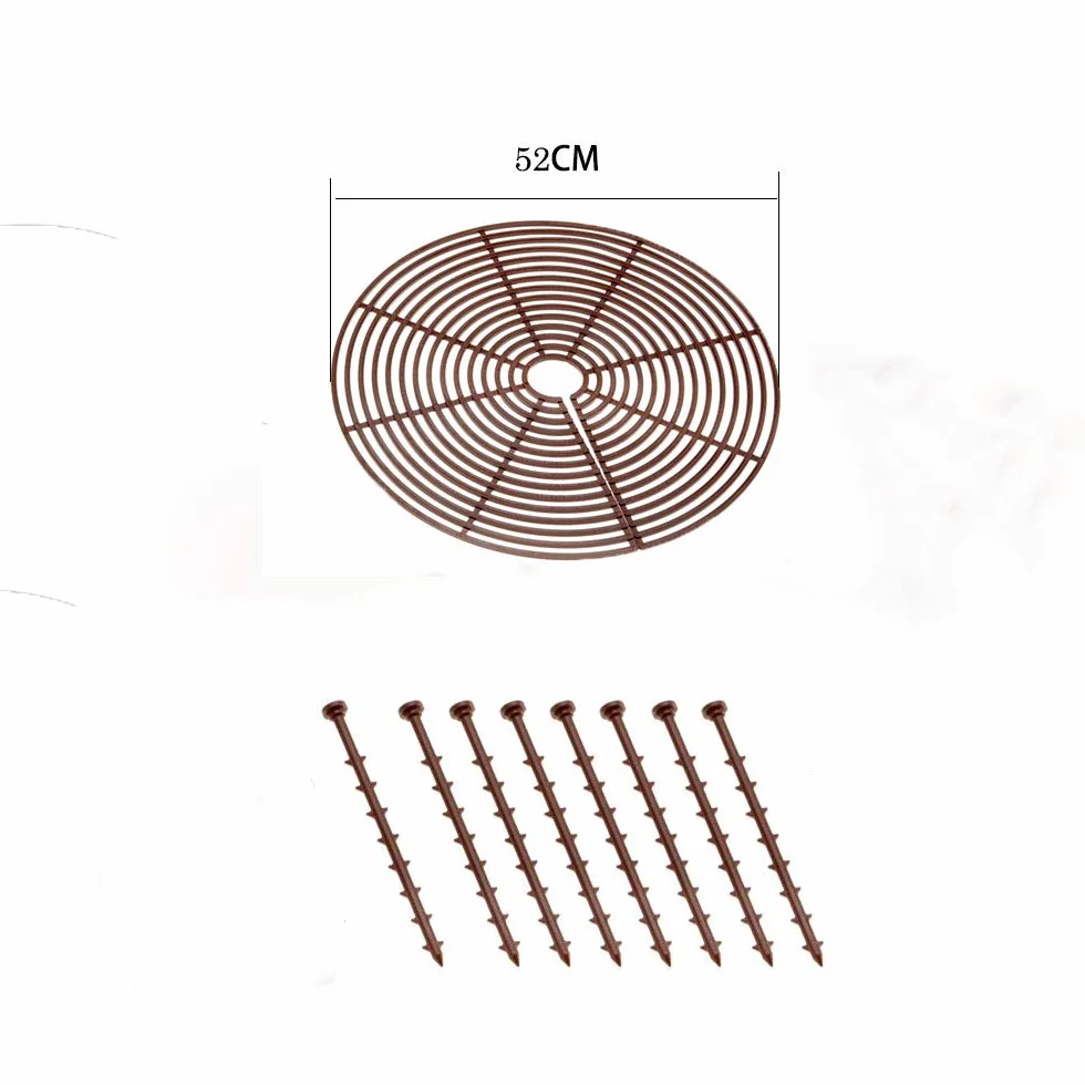 Yinong-EU Pot Protection pour Plantes, 52cm, Lot de 2, Marron