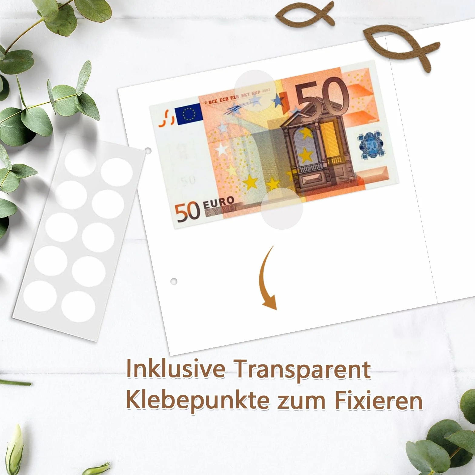 Carte cadeau baptême avec enveloppes pour filles et garçons