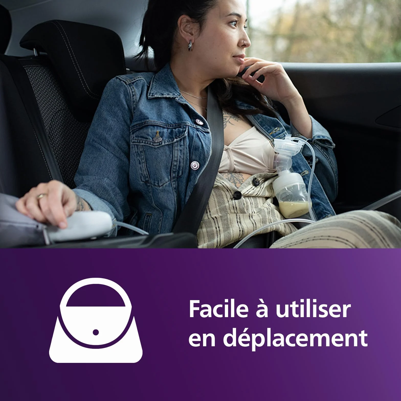 Philips Avent Tire-lait électrique SCF396/31 silencieux rechargeable trousse transport