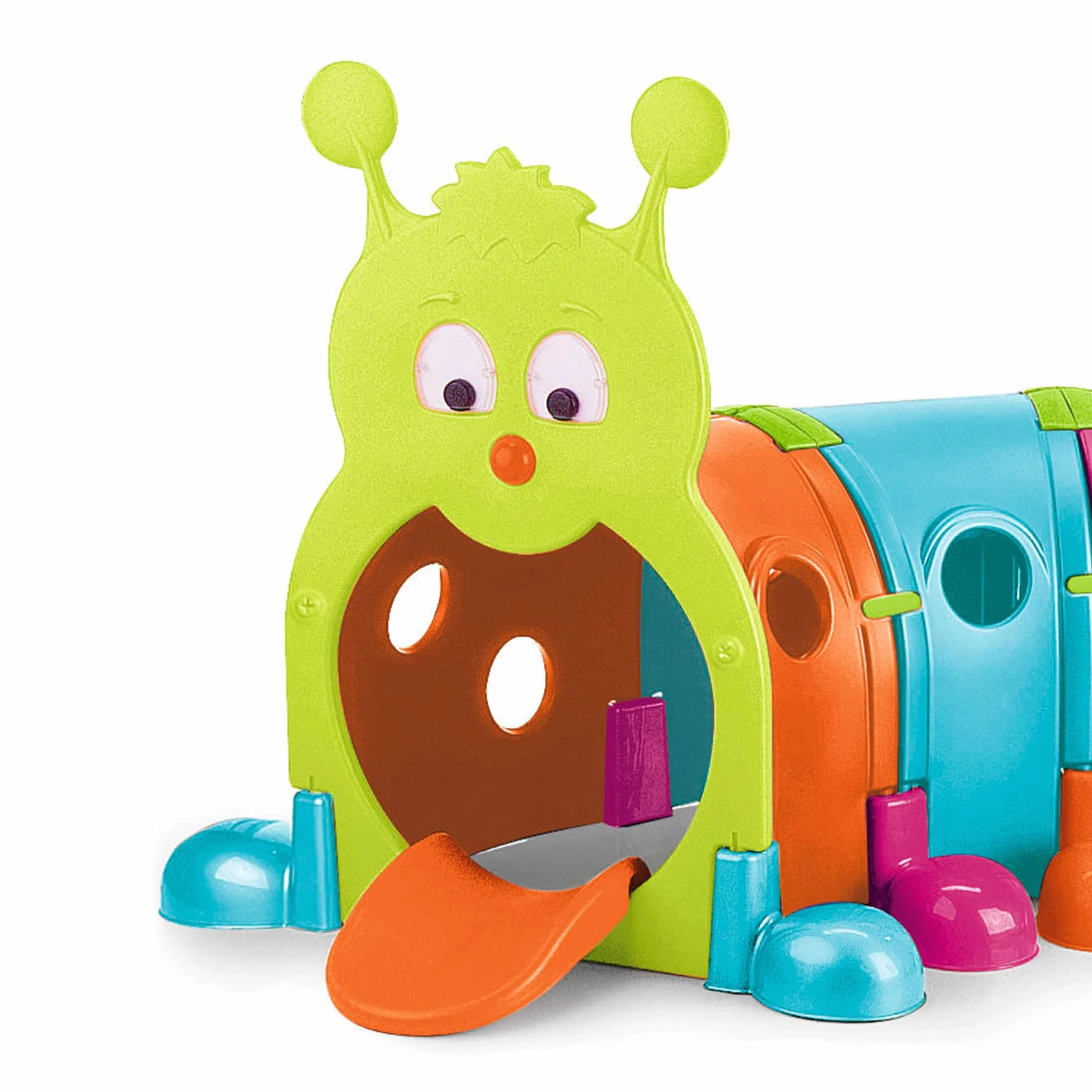 FEBER Febergus Tunnel de Jeu Sportif pour Enfants 4 Modules Extensibles +3 Ans