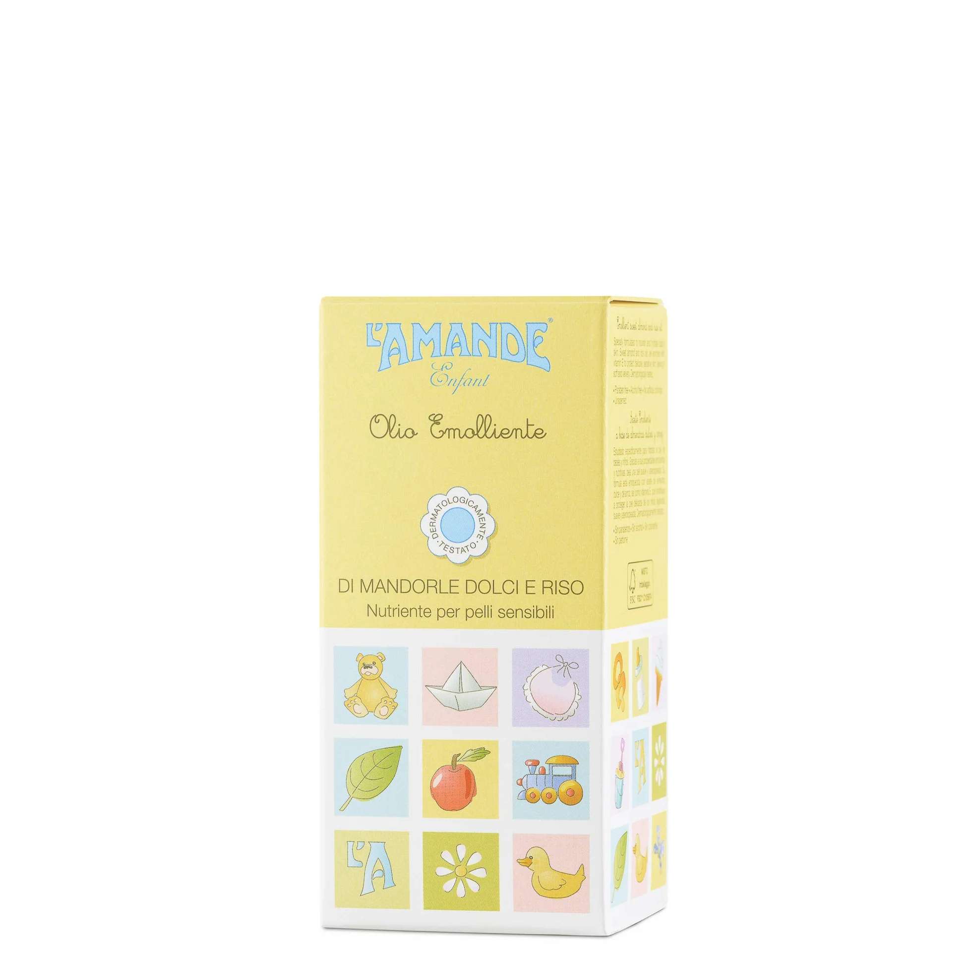 L'AMANDE Huile Amande Douce et Riz Enfants Vitamine E Sels Minéraux Huile Massage Bain Bebe Corps Peau Sensible 150 ml