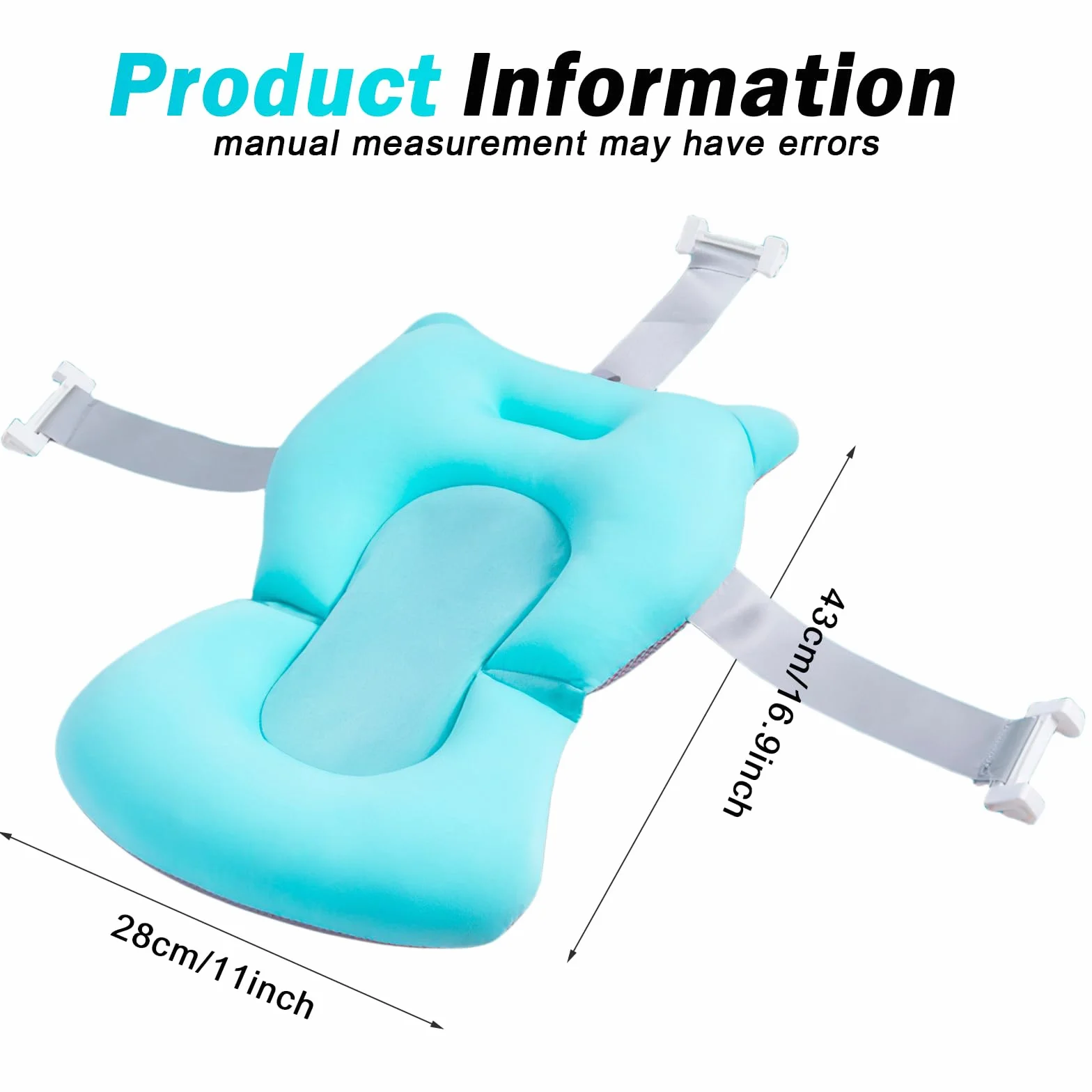 Siège de bain pour bébé 0-12 mois bleu