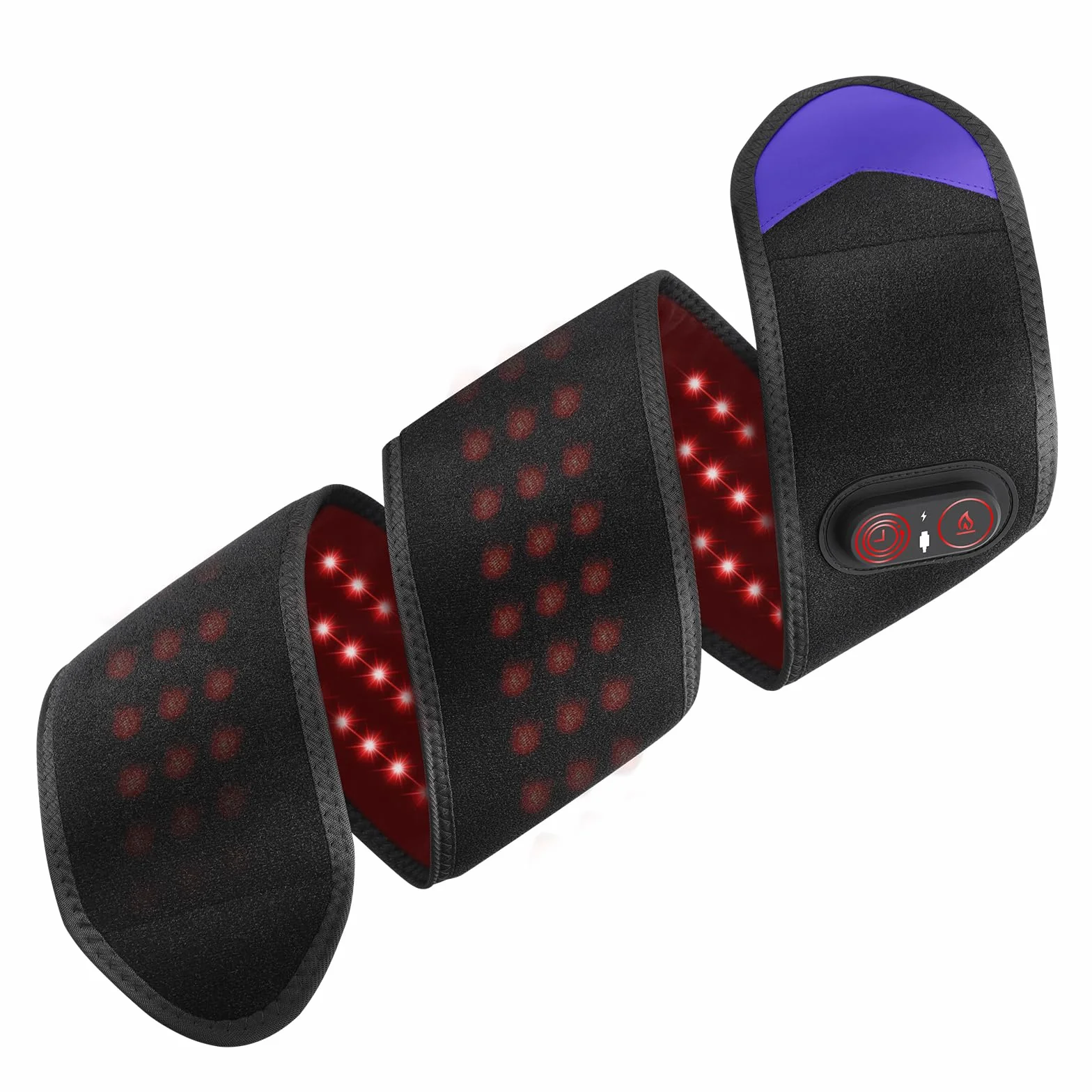 Coussin Chauffant Sans Fil, Thermique Réglable Poignet Coude Jambe Cheville, Ceinture Chauffante Portable 3 Niveaux 3 Réglages Batterie 5000mAh