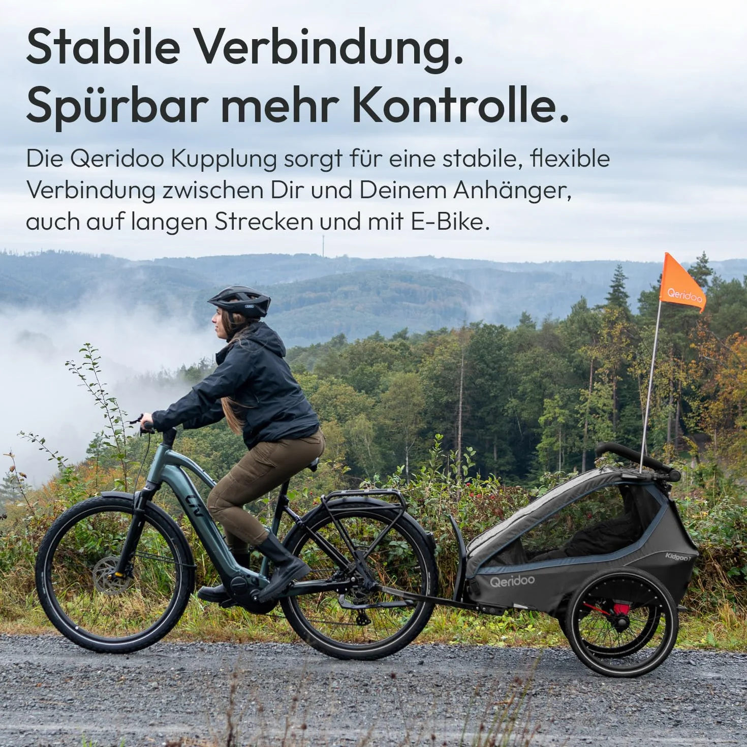 QERIDOO Coupling Bicycle Connection Noir Taille Unique