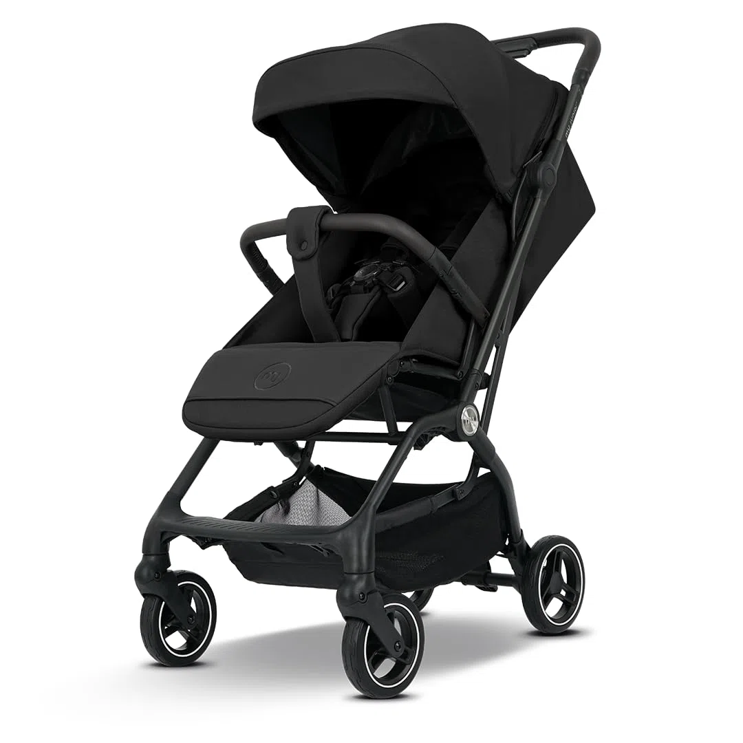 my junior® PICO Poussette compacte citadine et de voyage, légère, pliable à une main - Black Night