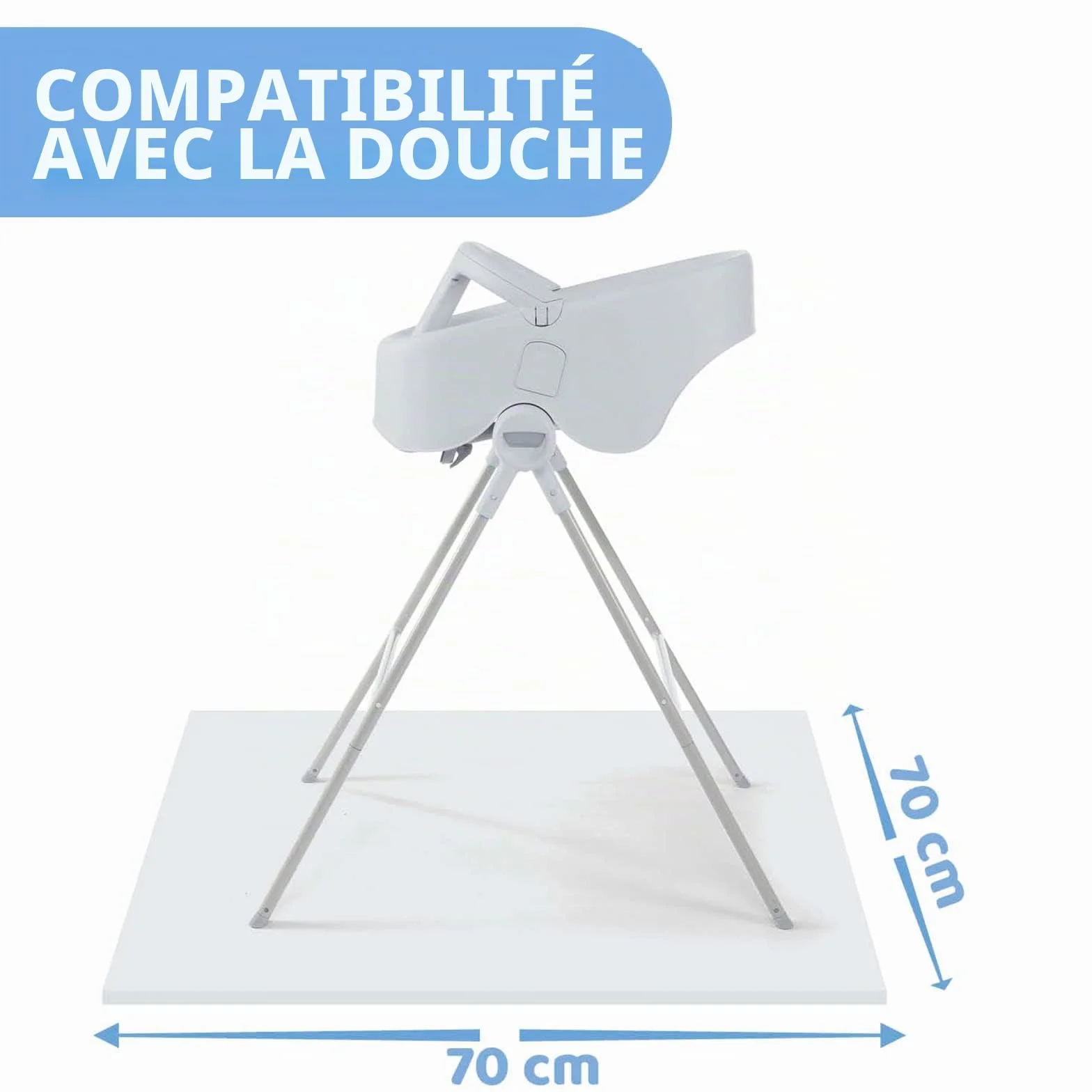 Chicco Siège de Bain Bubble Nest Cool Grey