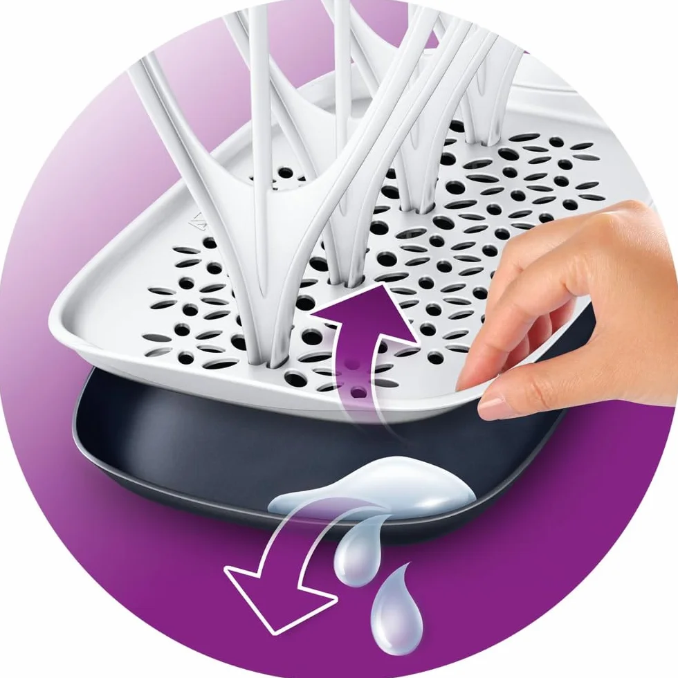 Philips Avent Egouttoir Design 8 Biberons Noir Blanc SCF149/00