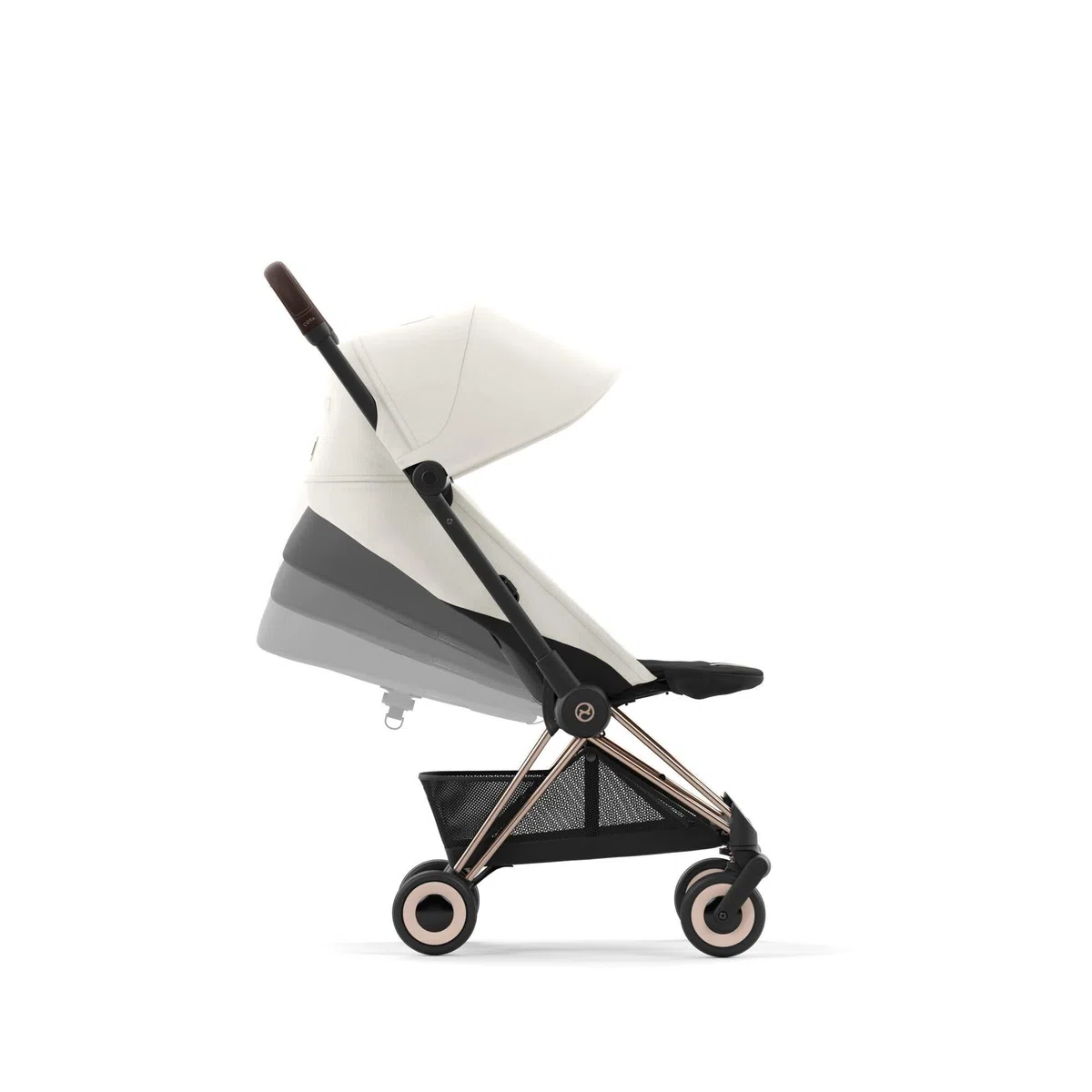 Poussette compacte Coya Off White châssis Rosegold - Cybex