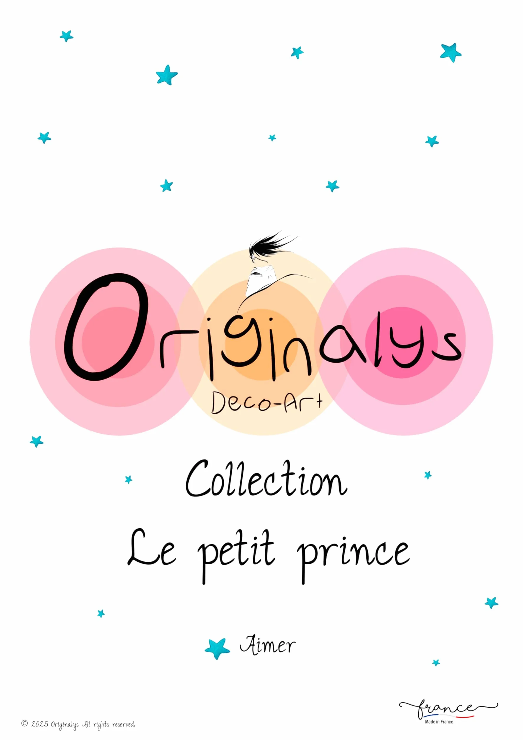 Originalys Le Petit Prince Affiche décorative A4 pour chambre d'enfant