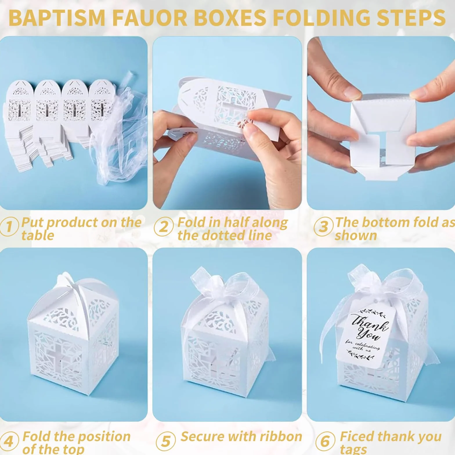 Boîte Dragées Communion Baptême, Sujet Baptême Garçon, Contenants Dragées, Urne Baptême