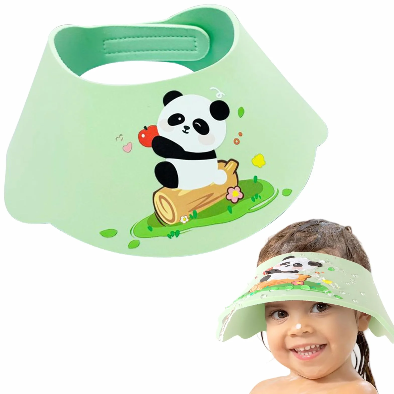 Bonnet de Douche Bébé Réglable, Bouclier de Lavage des Cheveux pour Enfant Protège Yeux et Oreilles