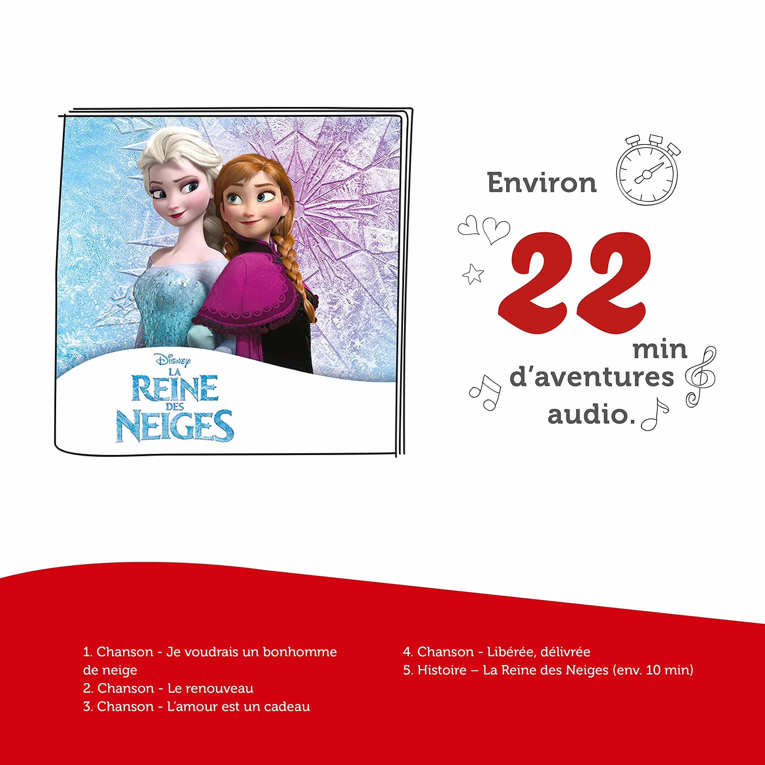 tonies Figurine La Reine des Neiges Elsa Personnage Histoire Audio chansons Toniebox audioconte 4 Ans